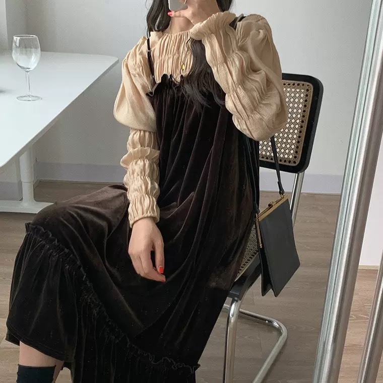 ガーリーベロアワンピースセット 4 Mesty