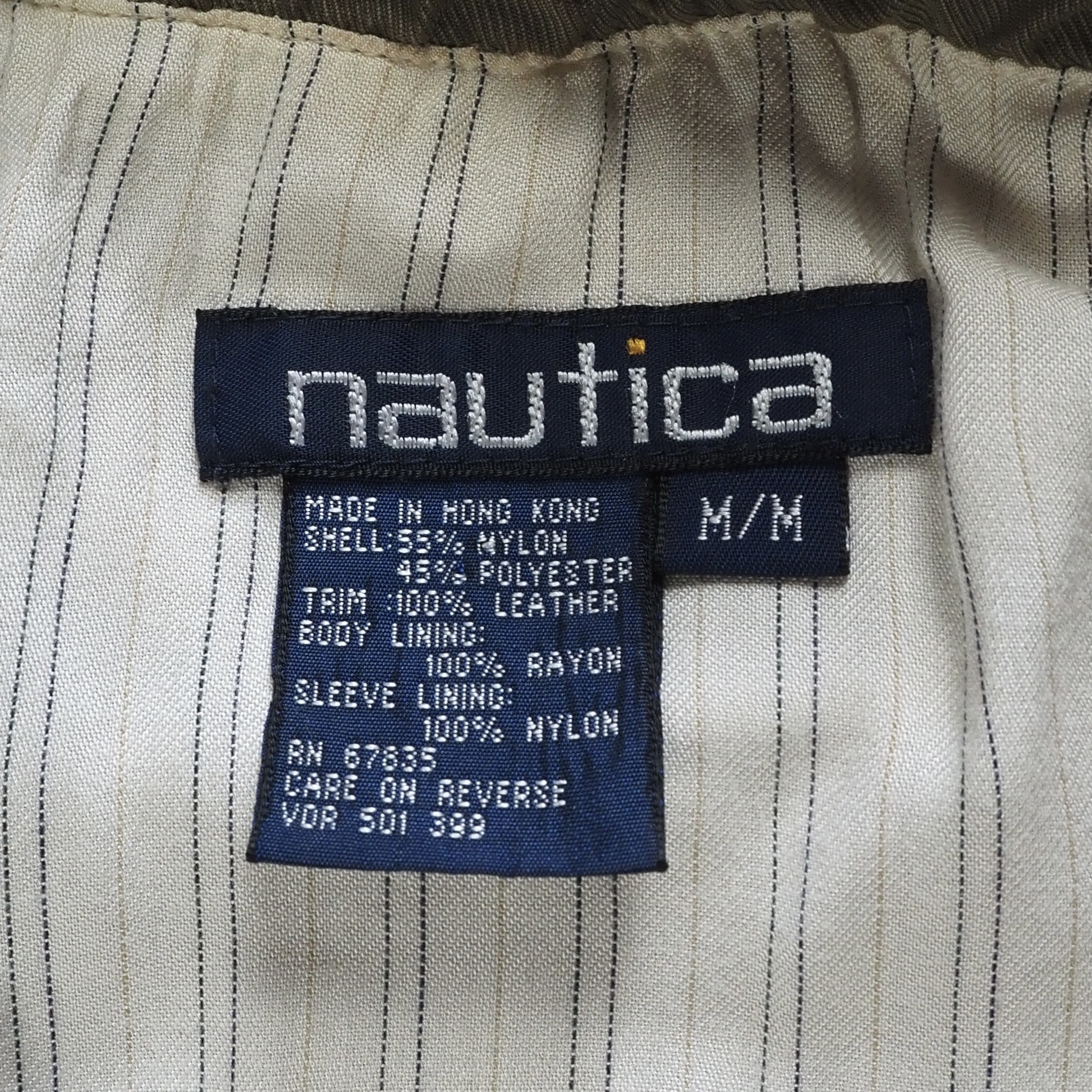90’s Nautica A-2タイプジャケット ライトアウター  Mサイズ の画像 12