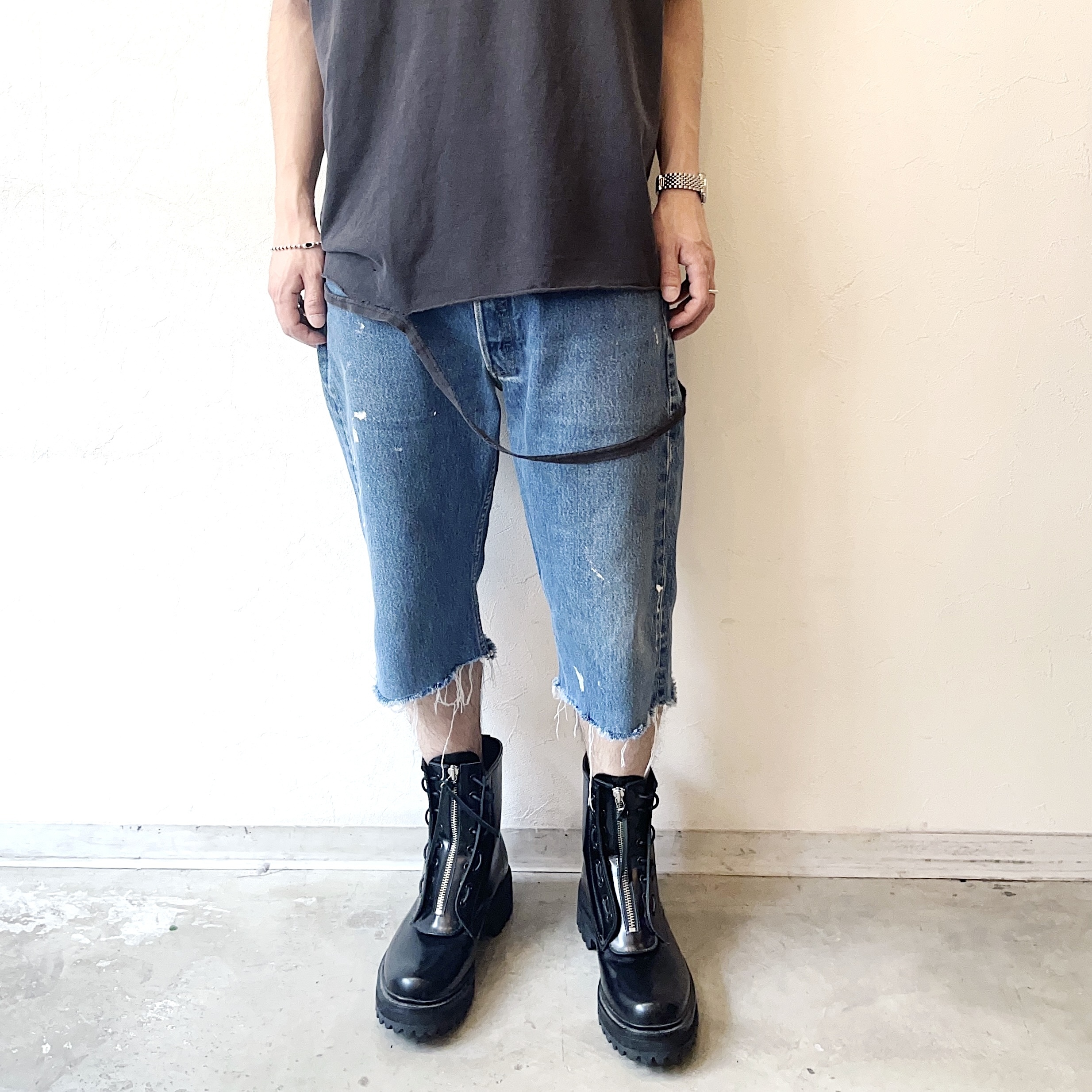 Y2K【Levi's】Cut Off Denim Pants の画像 3