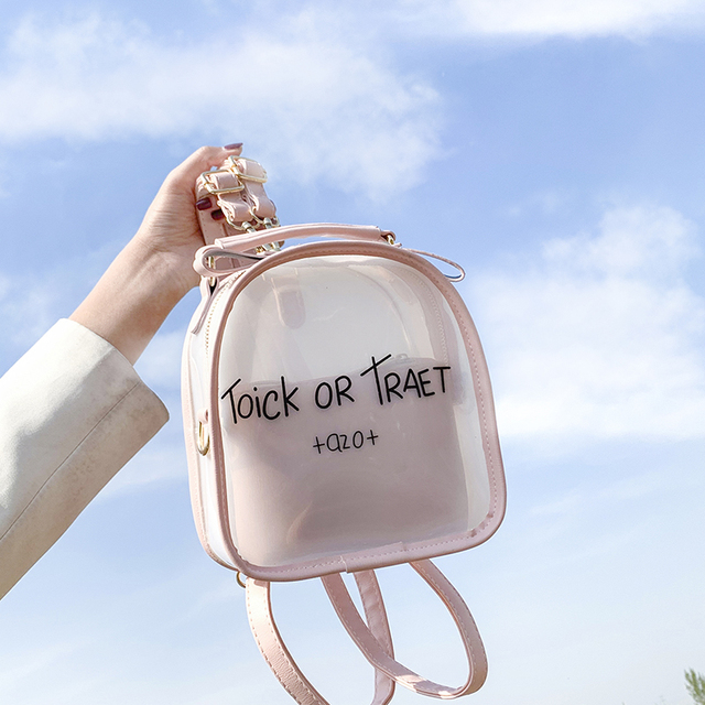 006 レディースファッション 3wayバッグ ショルダーバッグ 斜め掛けバッグ リュック ハンドバッグ クリアバッグ ミニポーチ付き 4色 新作 More Lluze モア ルーゼ