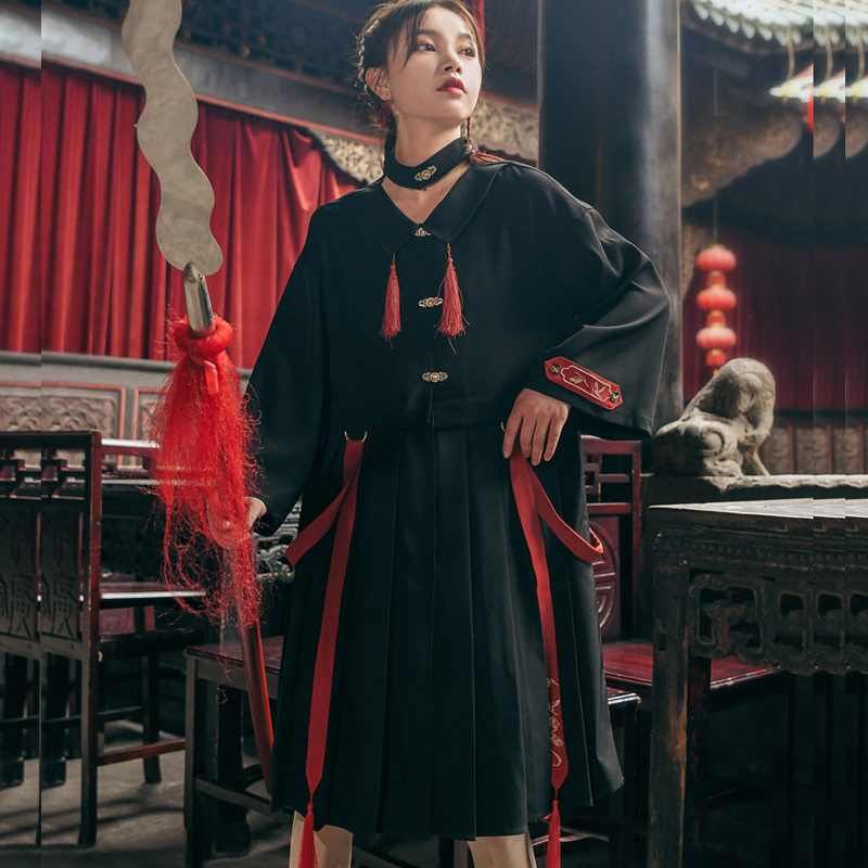森女部落シリーズ ワンピース 2way チャイナ服 中華服 S M L 黒 チャイナ風ワンピース 可愛い 合わせやすい Inshow19 Com ド定番から最新のものまで網羅 ストリート系ファッション専門店