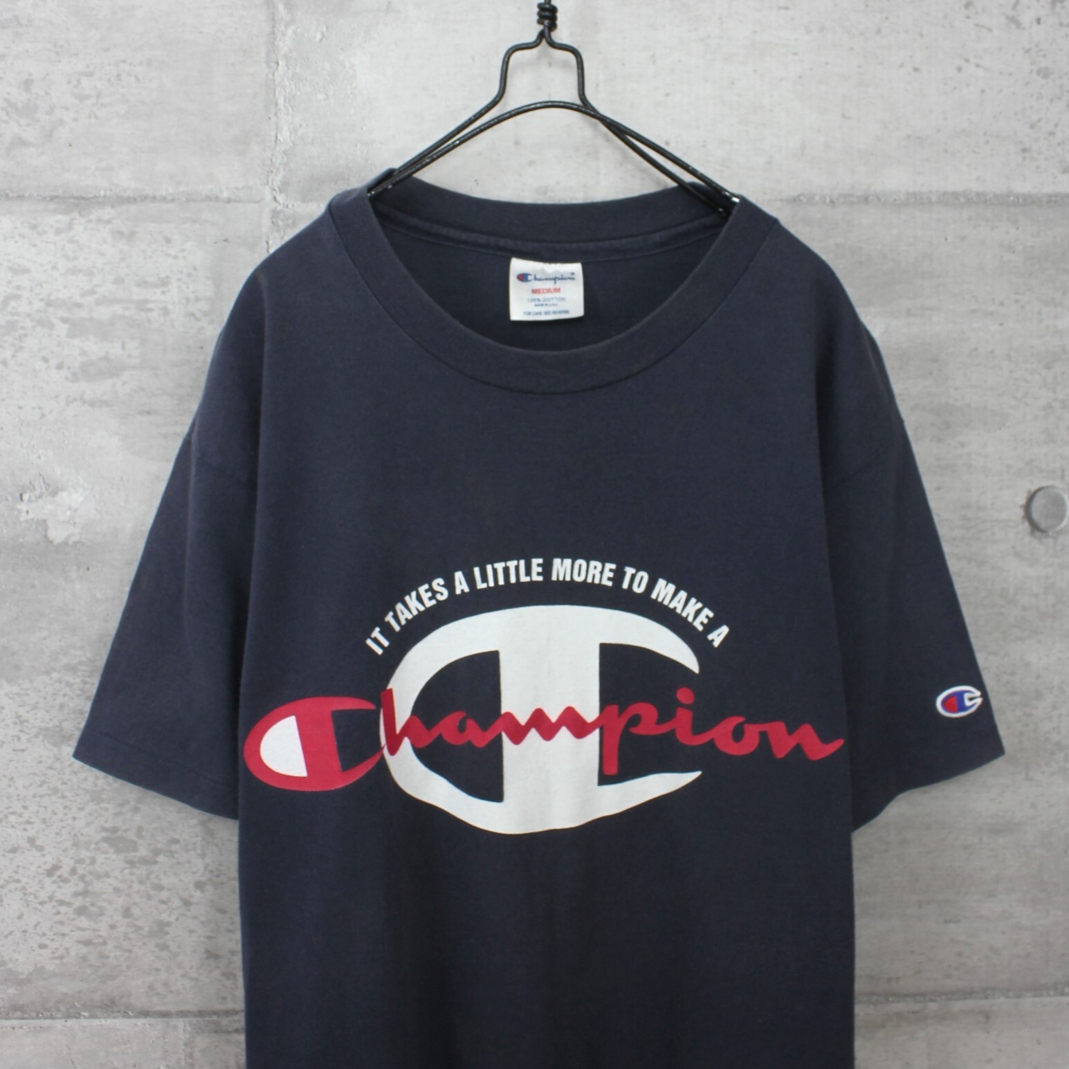 champion big logo t shirt
