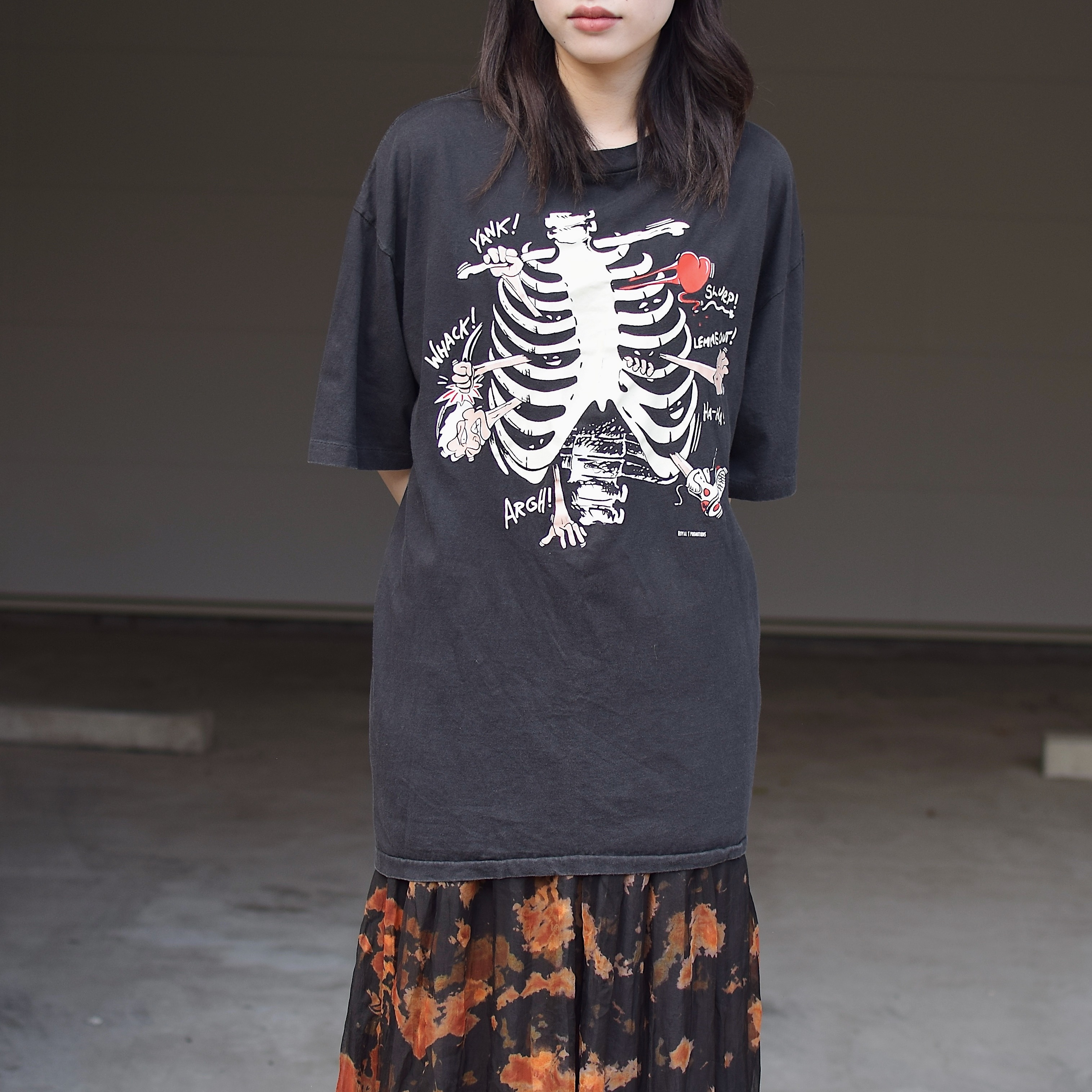 Vintage 90's【STADIUM COURT】"Skeleton" T-shirt の画像 3