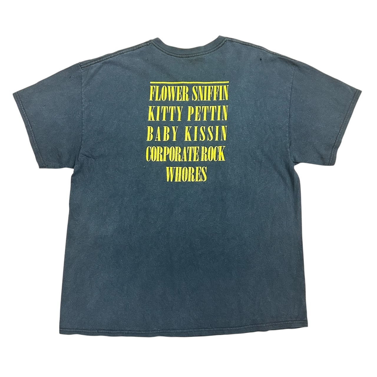 Nirvana スマイルロゴ Tシャツ 1992 Copyright グランジ フェード ブラック Fits XL の画像 2