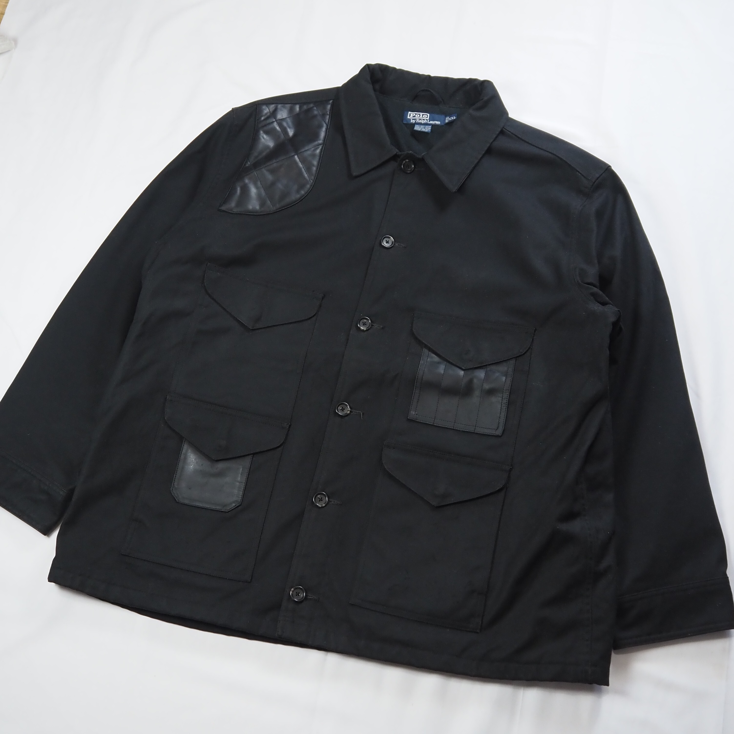 【9/23 20:00入荷】90's Ralph Lauren ハンティングジャケット ブラック の画像 2