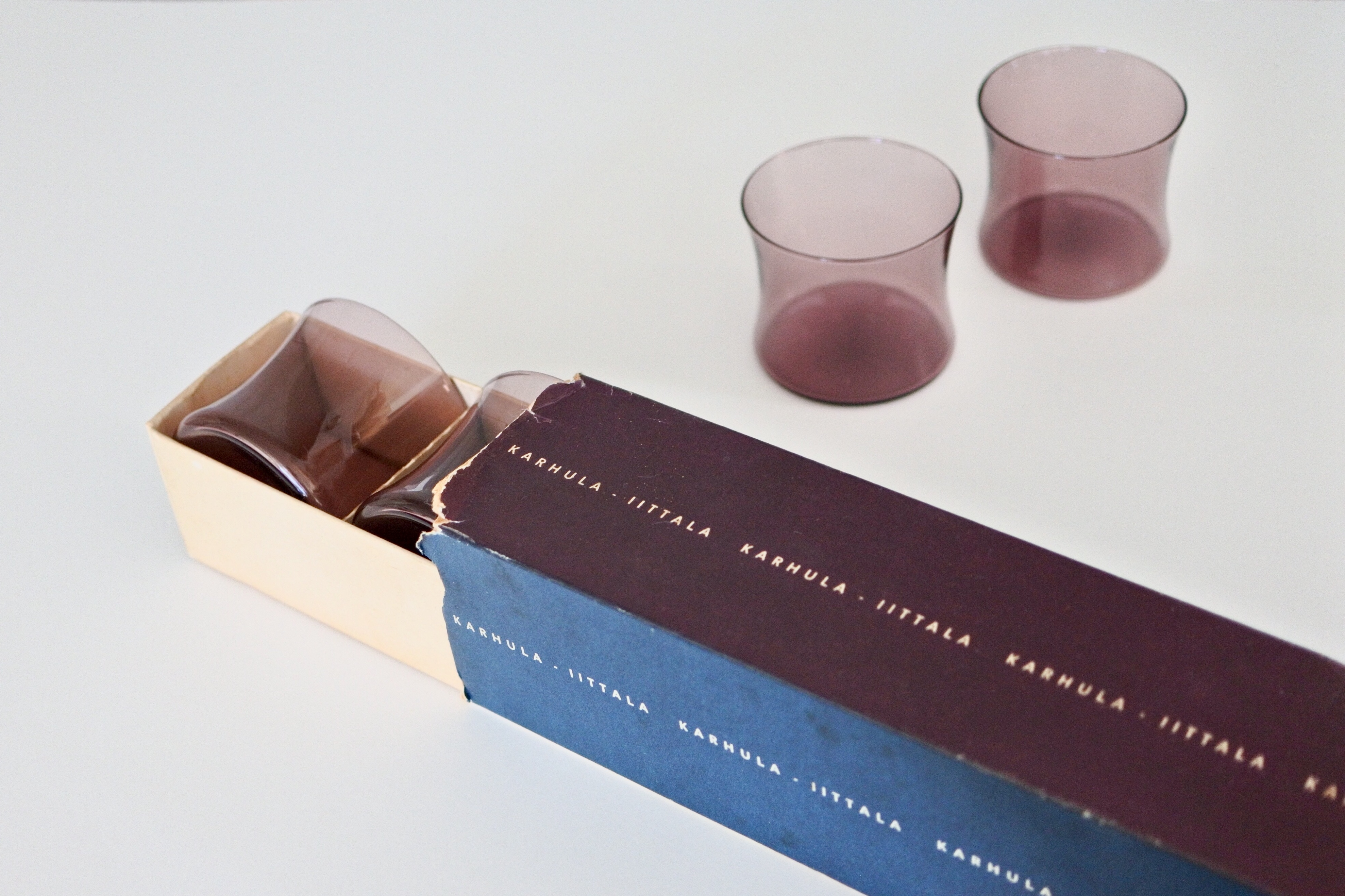 Vintage Karhula Iittala I 104 6p Gift Set ヴィンテージ カルフラ イッタラ ドリンキング グラス ギフト箱入り6個セット Cotory Vintage Karhula Iittala I 104 6p Gift Set ヴィンテージ カルフラ イッタラ ドリンキング グラス ギフト箱入り6個セット Cotory
