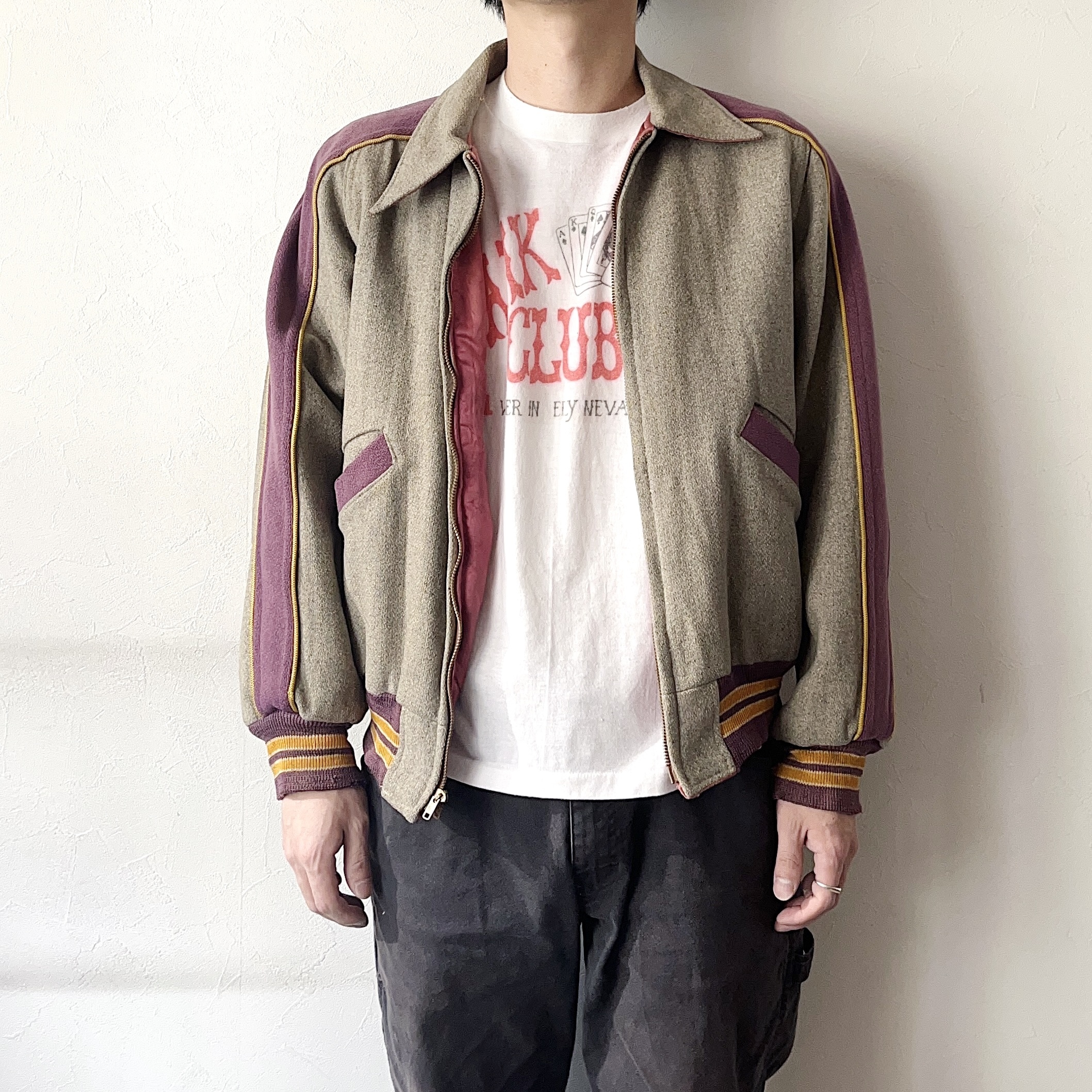 Vintage 50〜60’s【LOGAN Knitting Mills】Reversible Stadium Jacket の画像 6