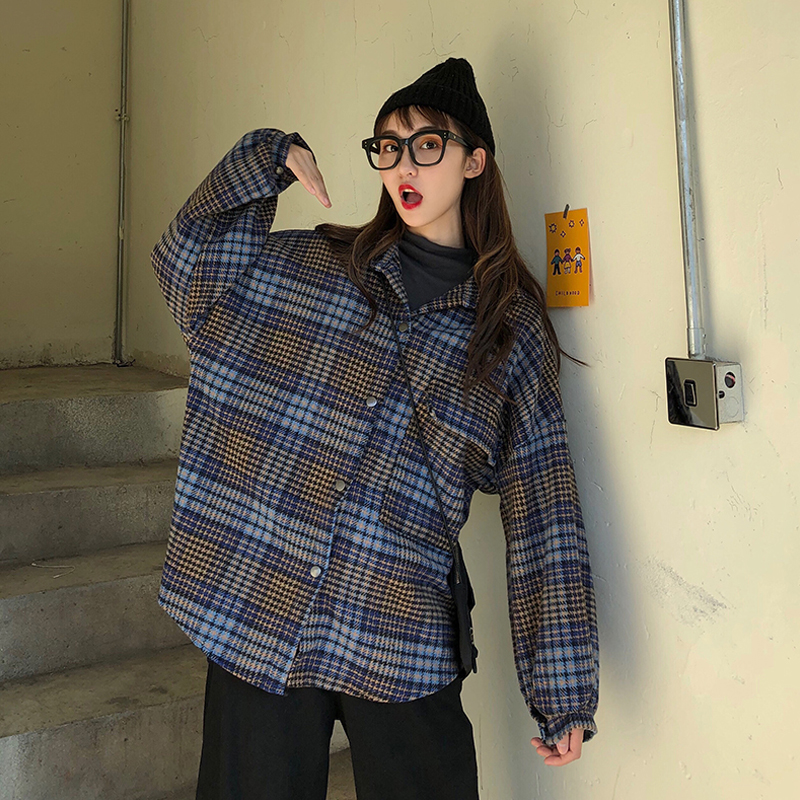 トップス 韓国系レトロチェック柄カジュアルシャツ ファッションプチプラ通販のxacart 代 30代に話題のトレンドファッション通販 トップス 韓国系レトロチェック柄カジュアルシャツ ファッションプチプラ通販のxacart 代 30代に話題のトレンドファッション通販