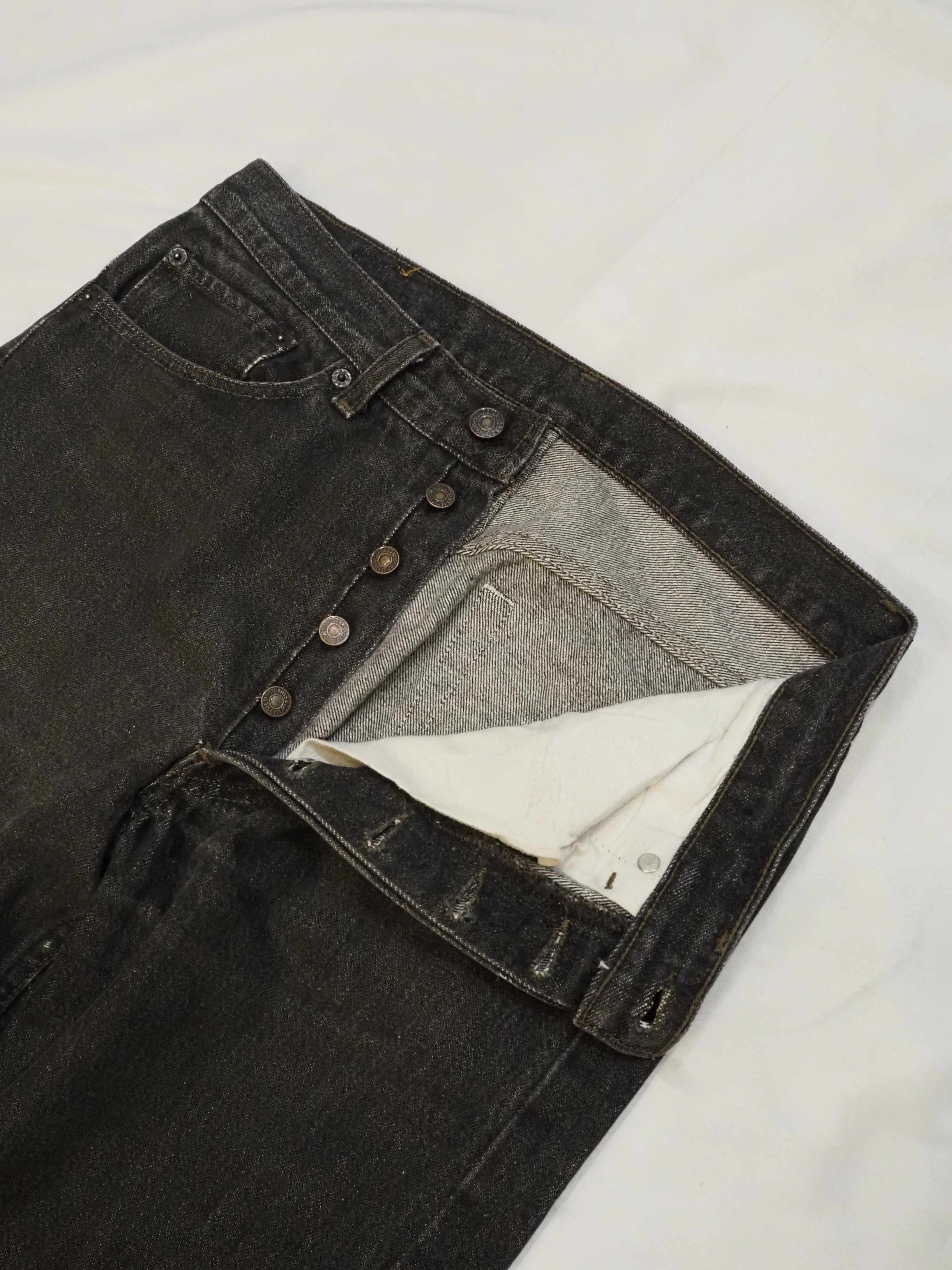 90’s Levi’s 501 Black Denim 32×34 “先染め" の画像 9