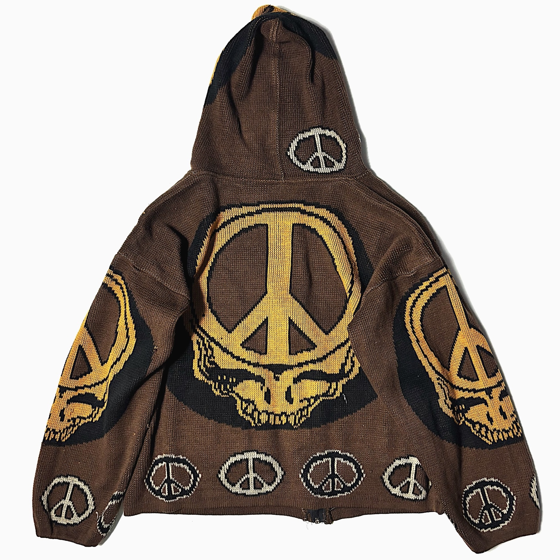 Vintage 90's "Grateful Dead" Zip-up Knit Hoodie の画像 2