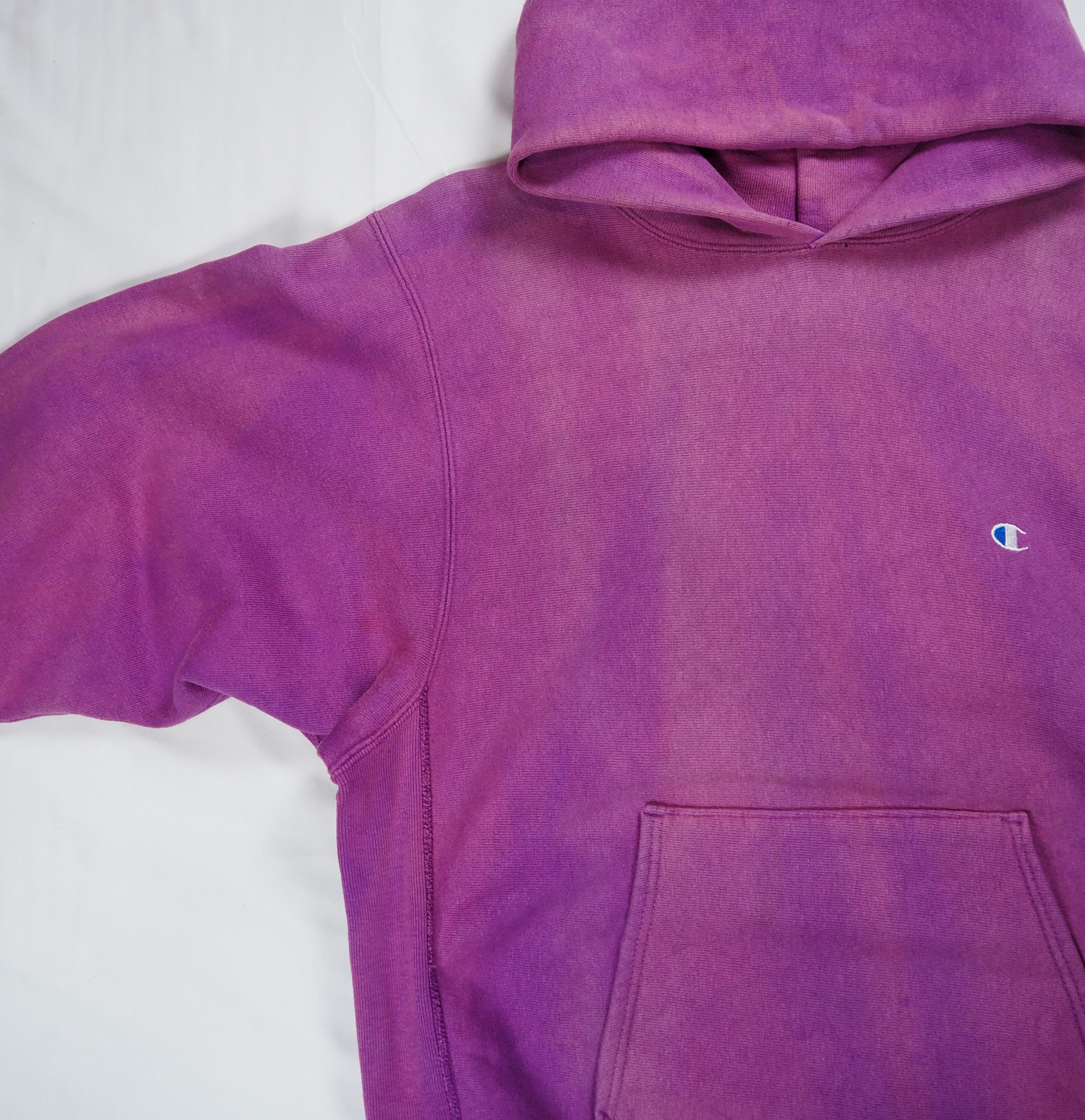 【9/23 20:00入荷】90's Champion リバースフーディ フェード パープル Mサイズ の画像 5