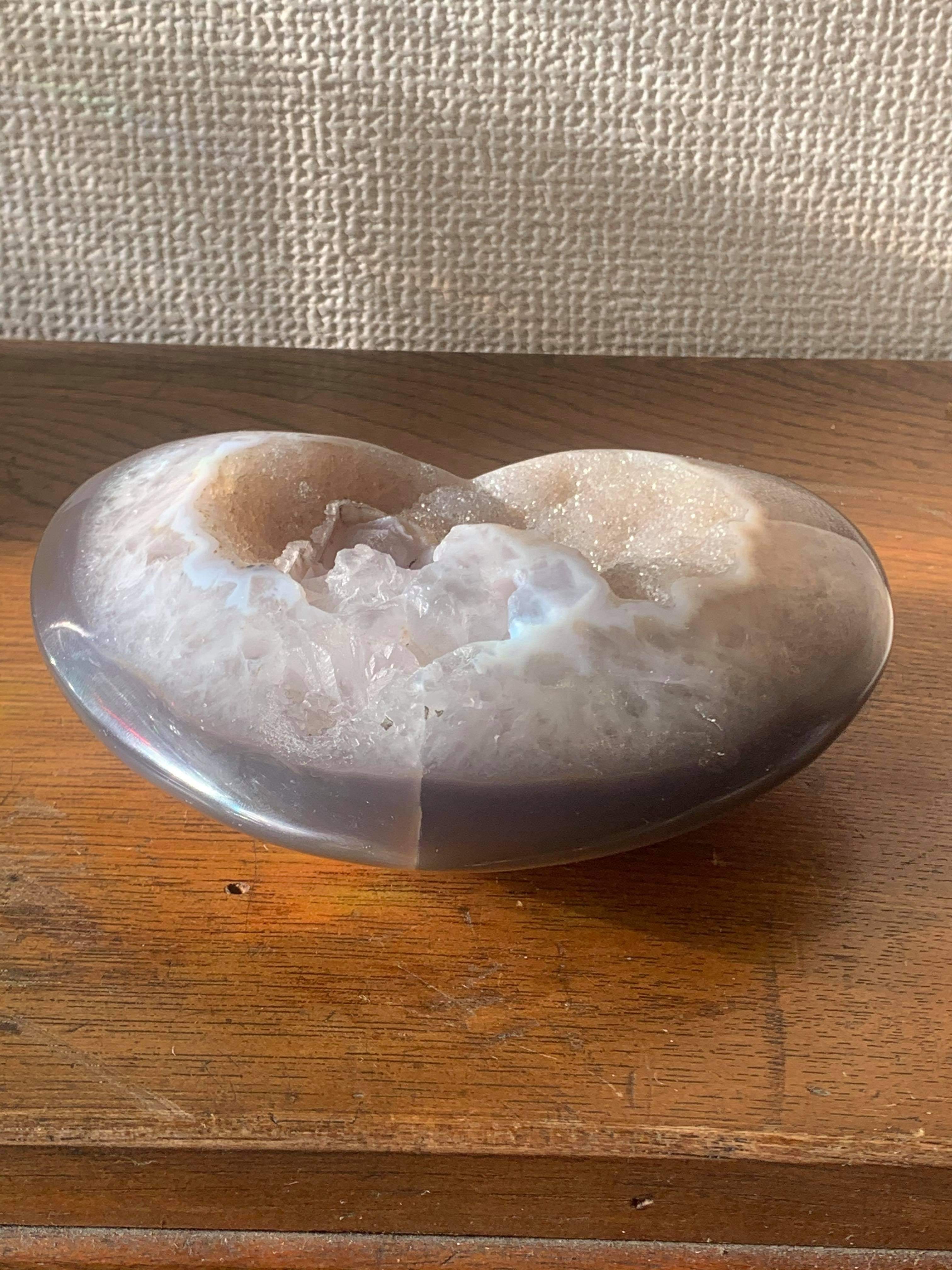 ドルジー瑪瑙ハート Druzy Agate Heart Baby Shaman Herbs ドルジー瑪瑙ハート Druzy Agate Heart Baby Shaman Herbs
