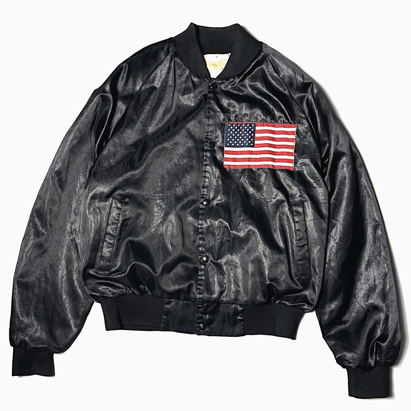 Vintage 80～90's【AUBURN】"NEW YORK CITY USA" Satin Jacket の画像 2