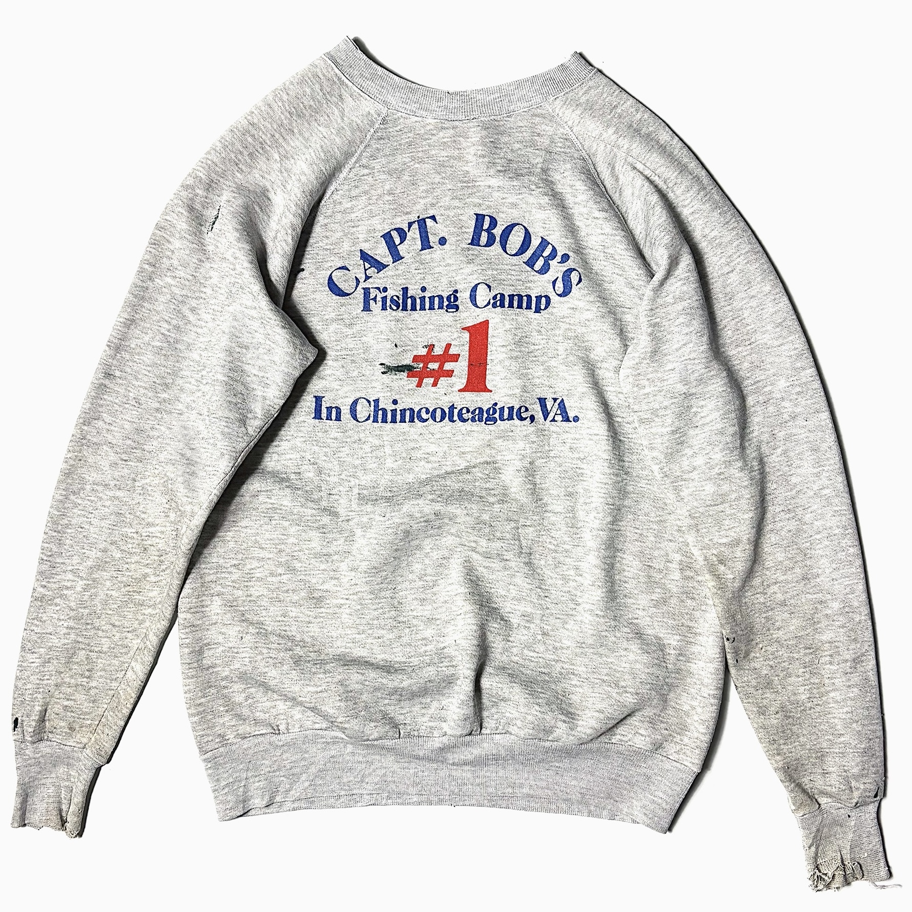 Vintage 70～80's【Collegiate Pacific】"Chincoteague Virginia" Grunge Sweat の画像 2