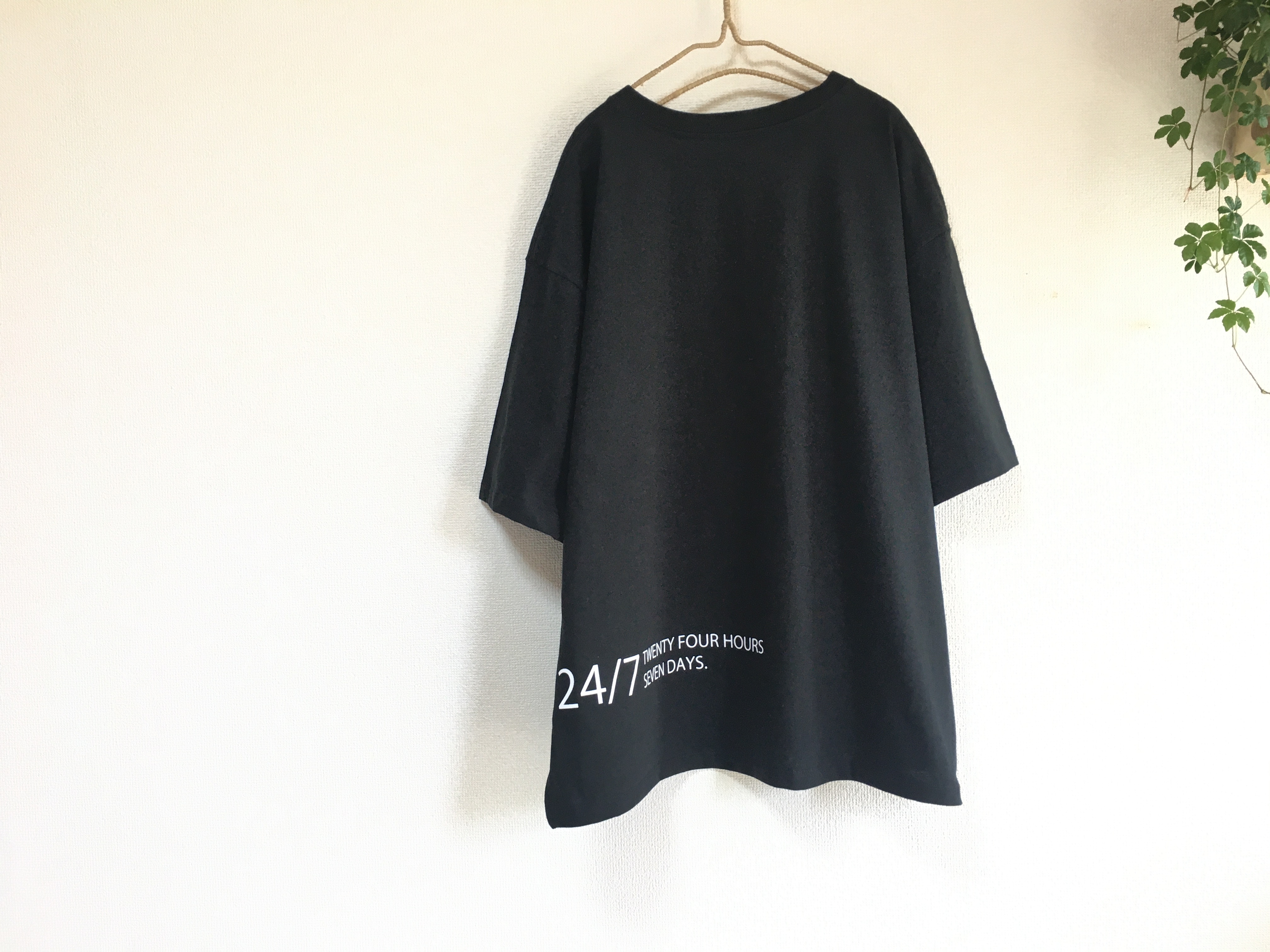 New ダボふわ ビッグシルエットtシャツ ブラック メンズm Xl ユニセックス Tシャツ パーカーブランド 24 7graphics