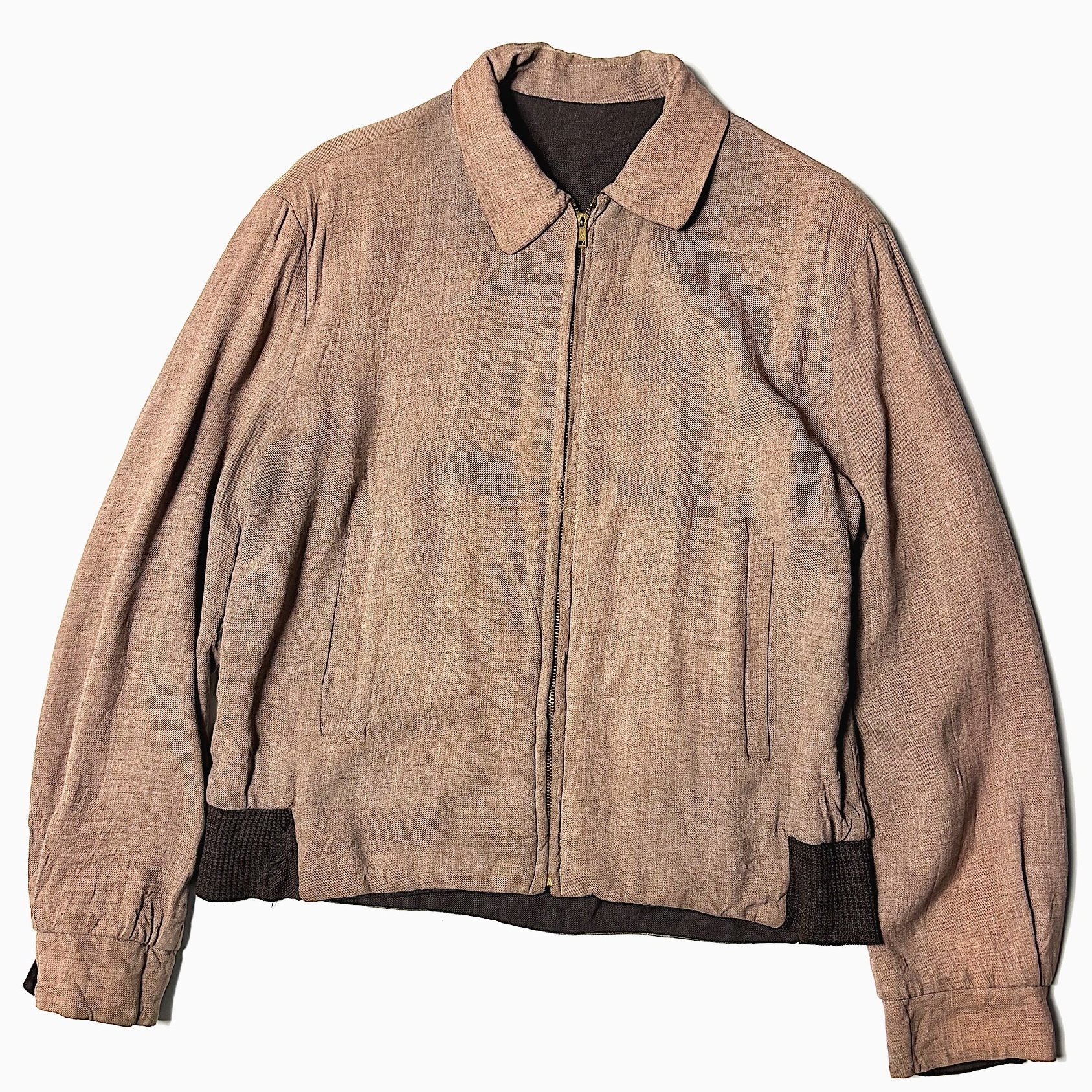 Vintage 50's Reversible Rayon Gabardine Jacket の画像 2