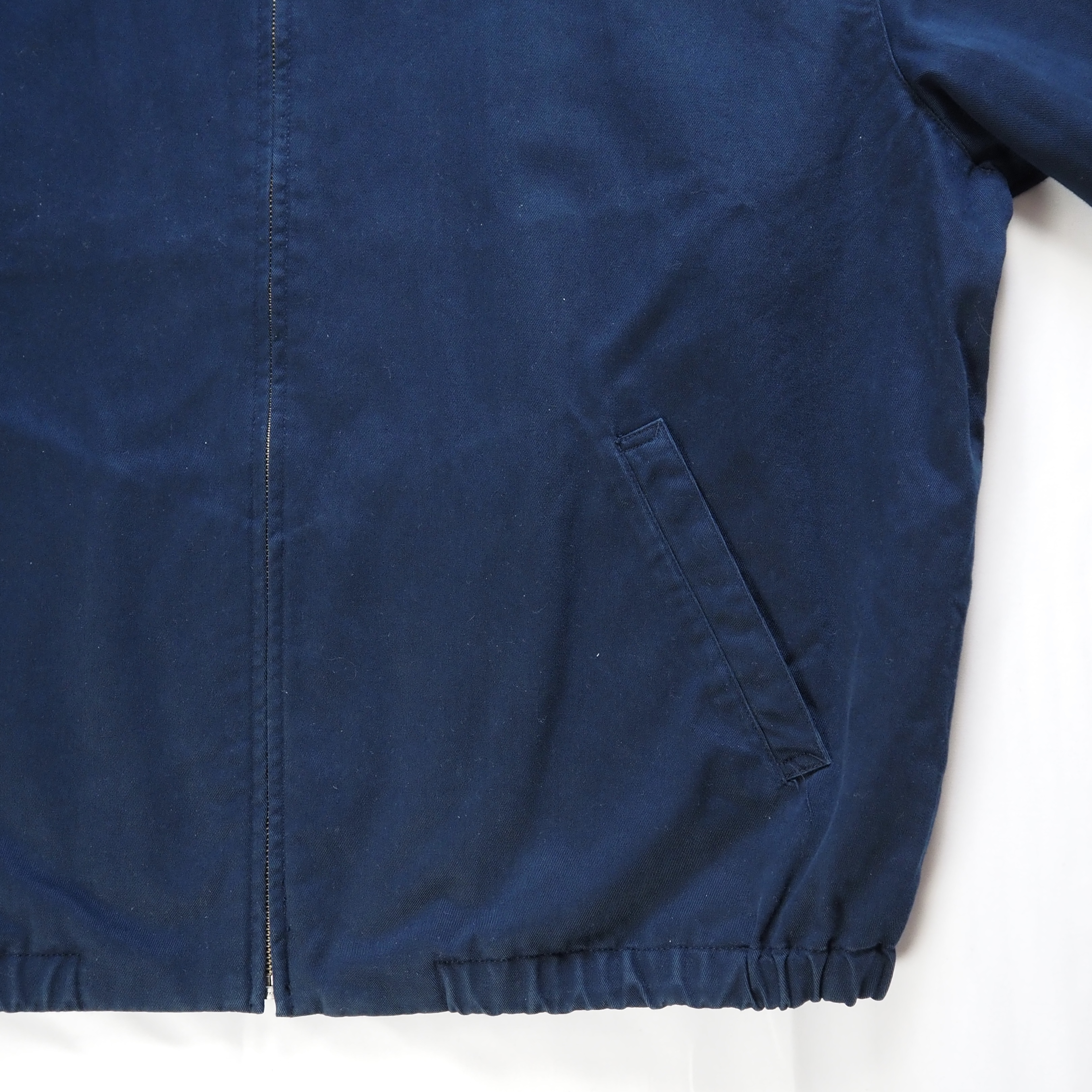 90’s Ralph Lauren コットンスイングトップジャケット ネイビー XL の画像 11