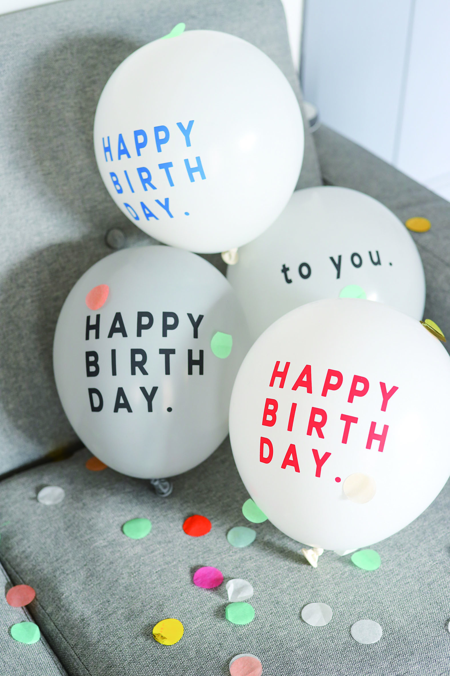 Balloon Happy Birthday 5pc ブラック バースデー 誕生日 飾り 風船 バルーン Mina 日本製 インポートベビー服のお店