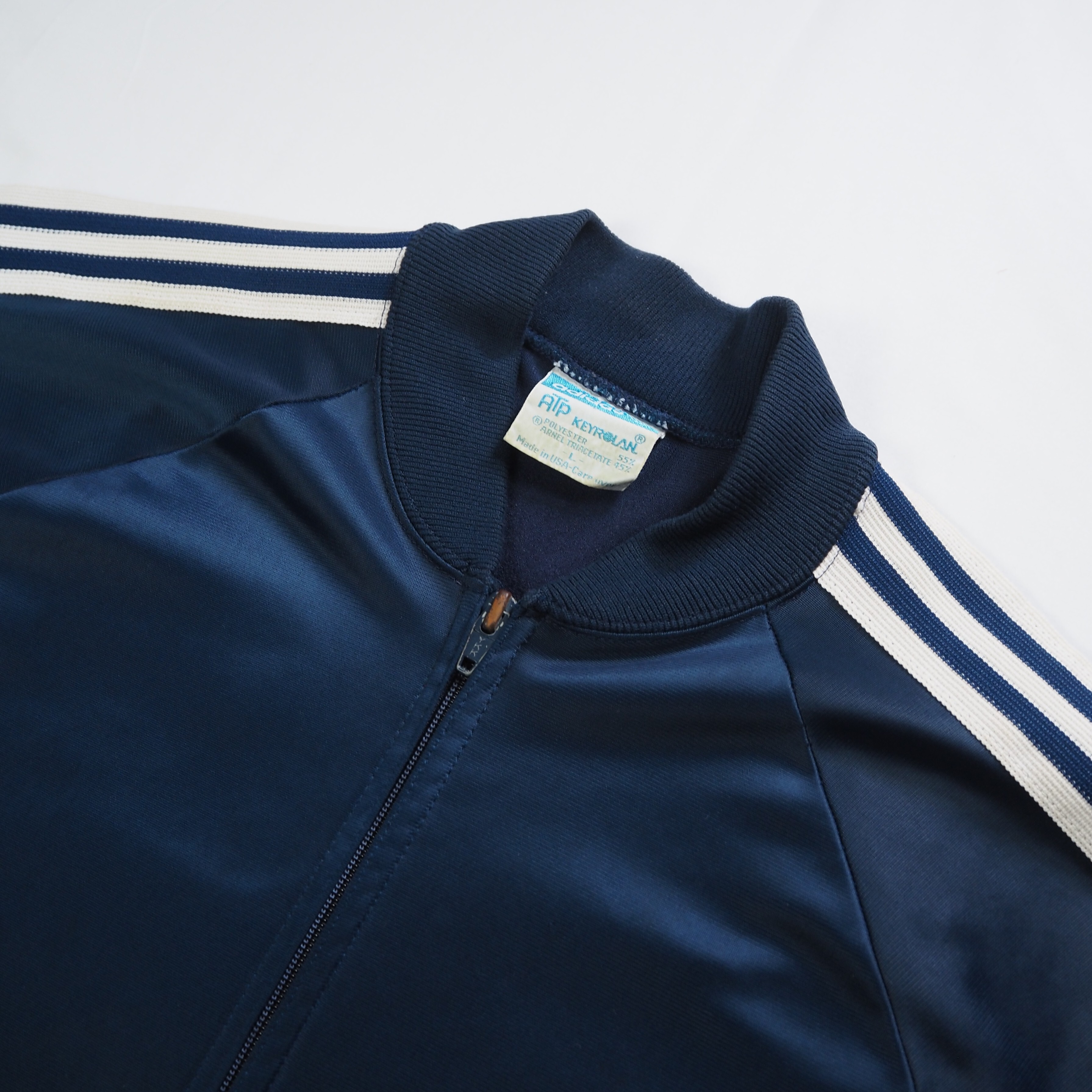 【9/23 20:00入荷】80's Adidas ATP ジャケット ネイビー Lサイズ の画像 7