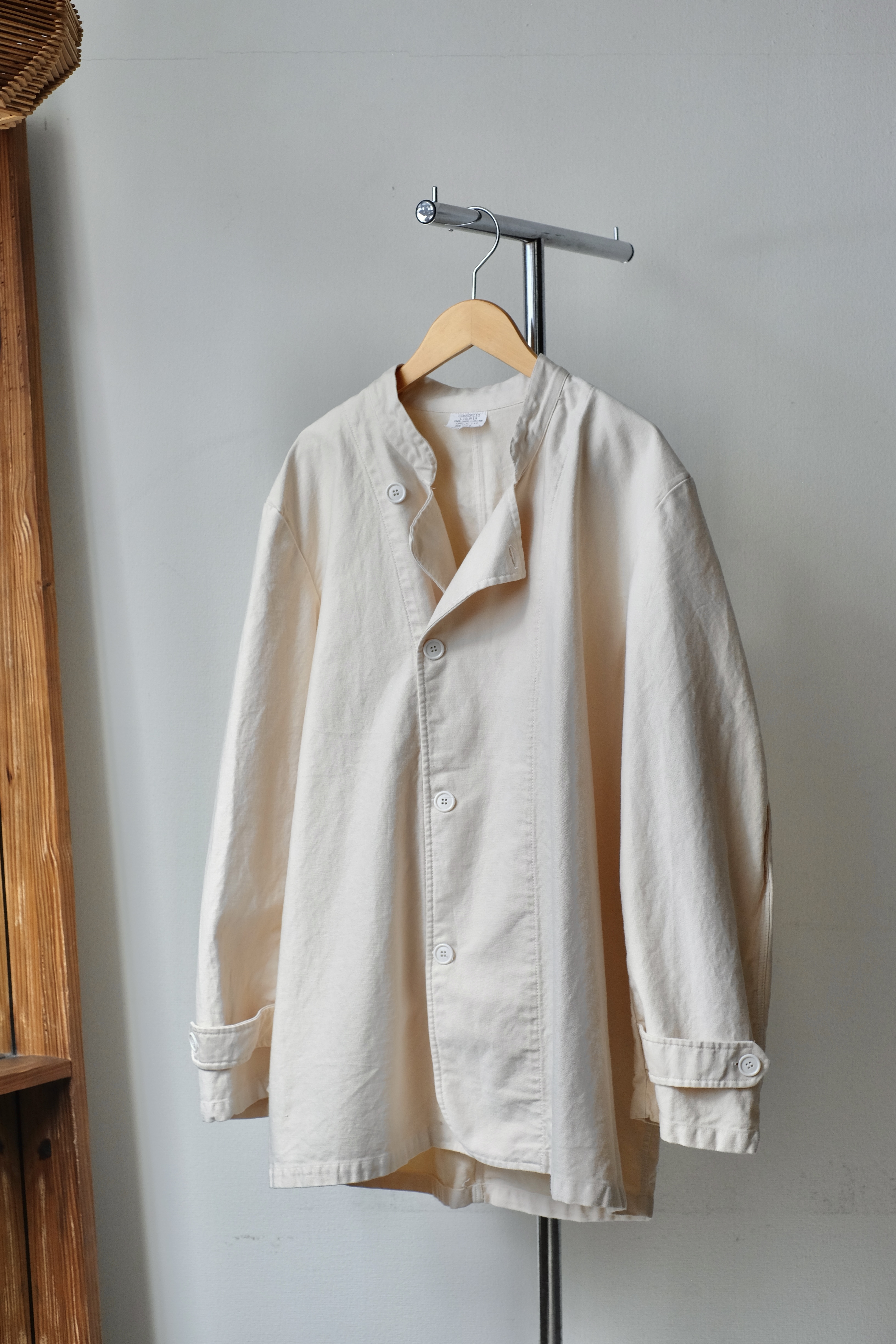 Italian military over dye cook jacket “over dye” の画像 2