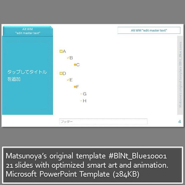 matsunoya s original template blnt blue10001 microsoft powerpoint