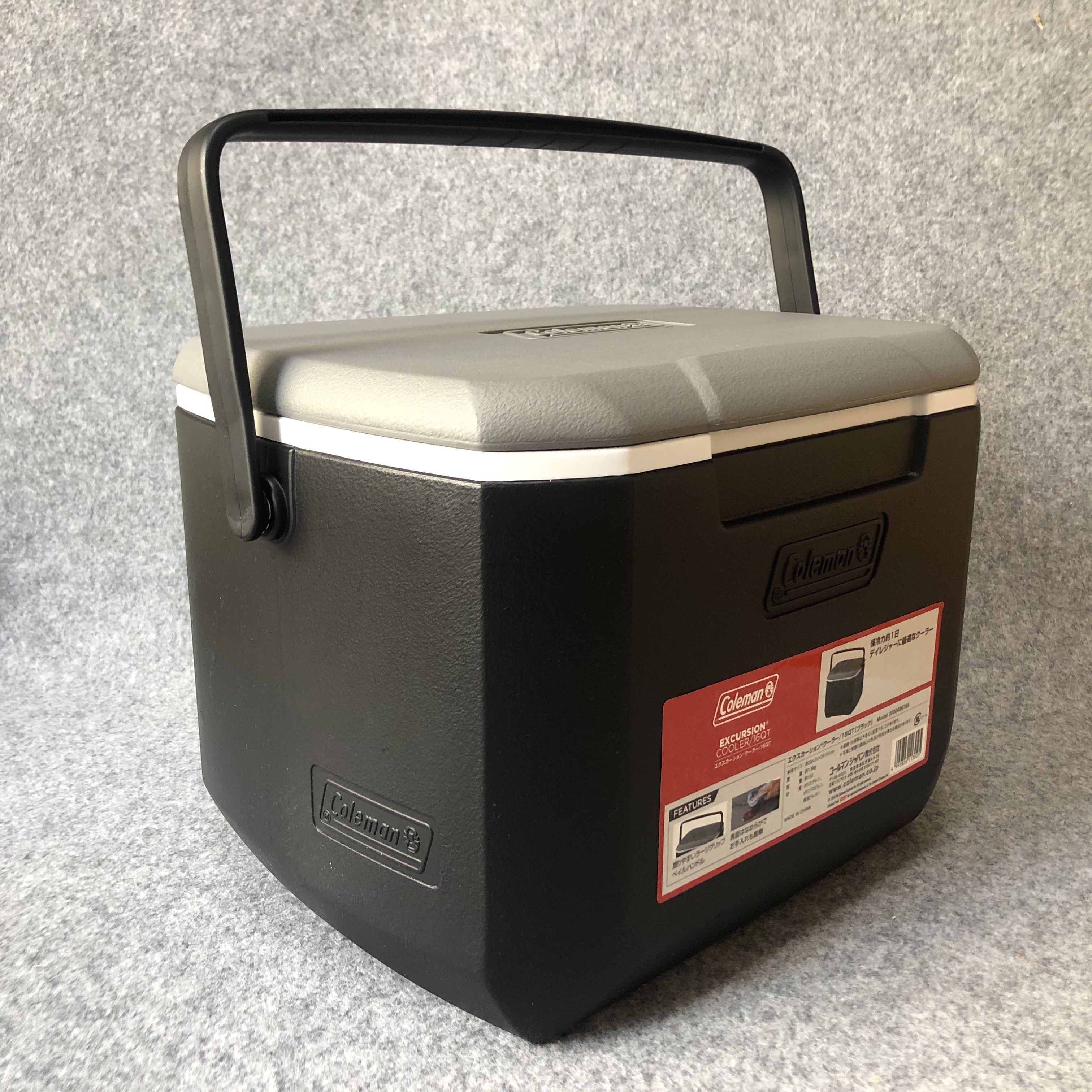 コールマン エクスカーションクーラー 16qt ブラック グレー ツートン Outdoorfun コールマン エクスカーションクーラー 16qt ブラック グレー ツートン Outdoorfun