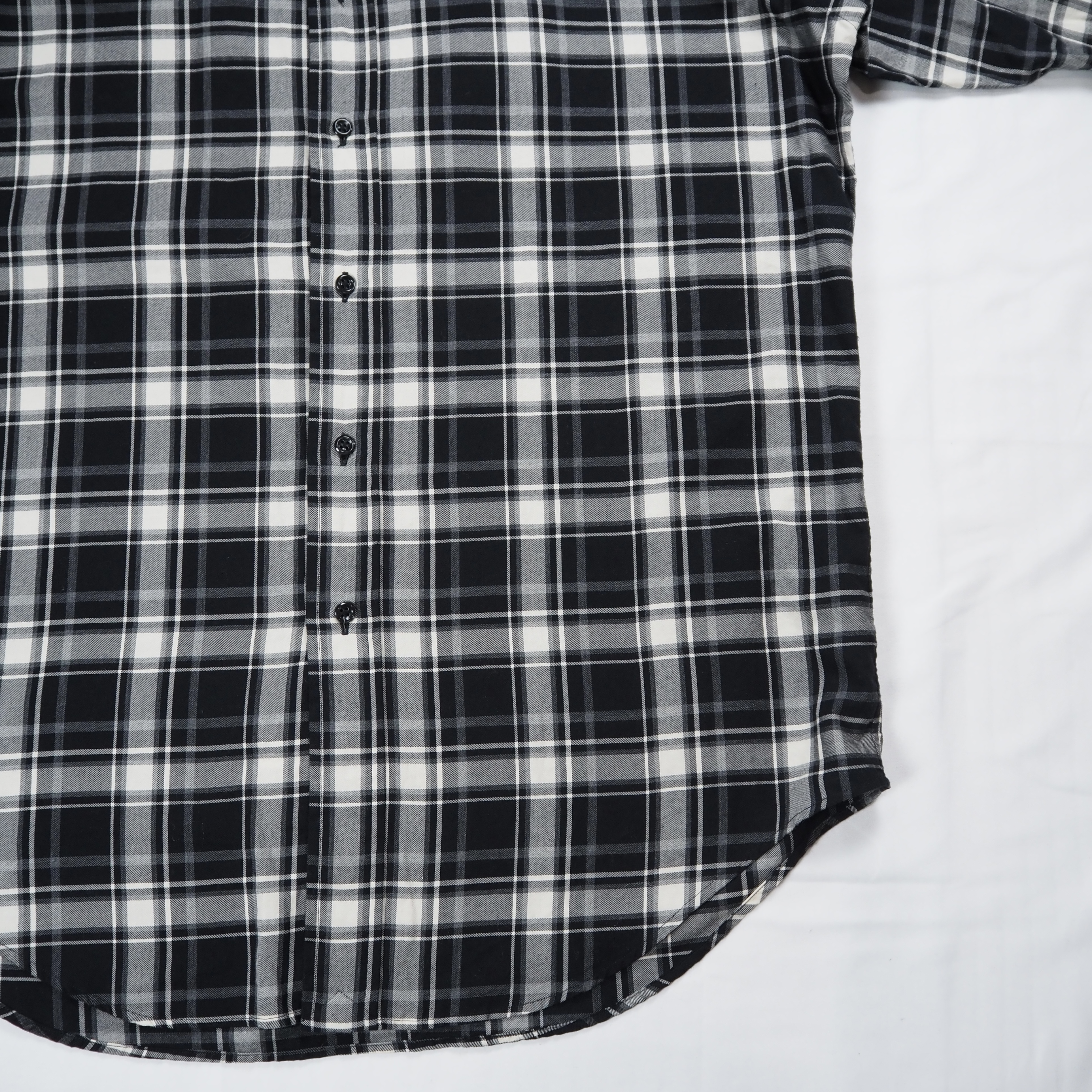 90’s Ralph Lauren Blake 長袖シャツ Sサイズ ブラック×ホワイト の画像 14