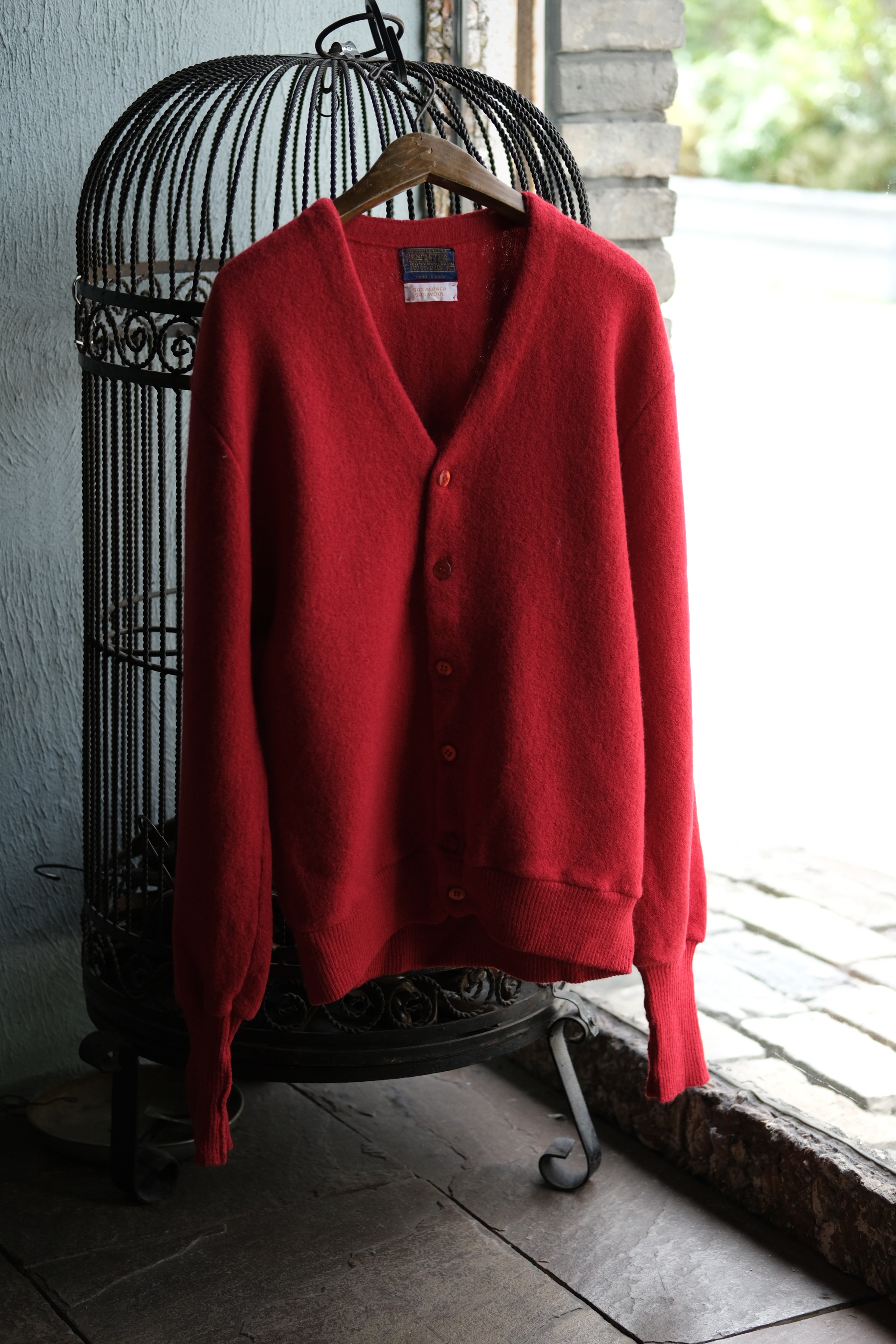 Utah/60-70’s “PENDLTON” alpaca knit cardigan