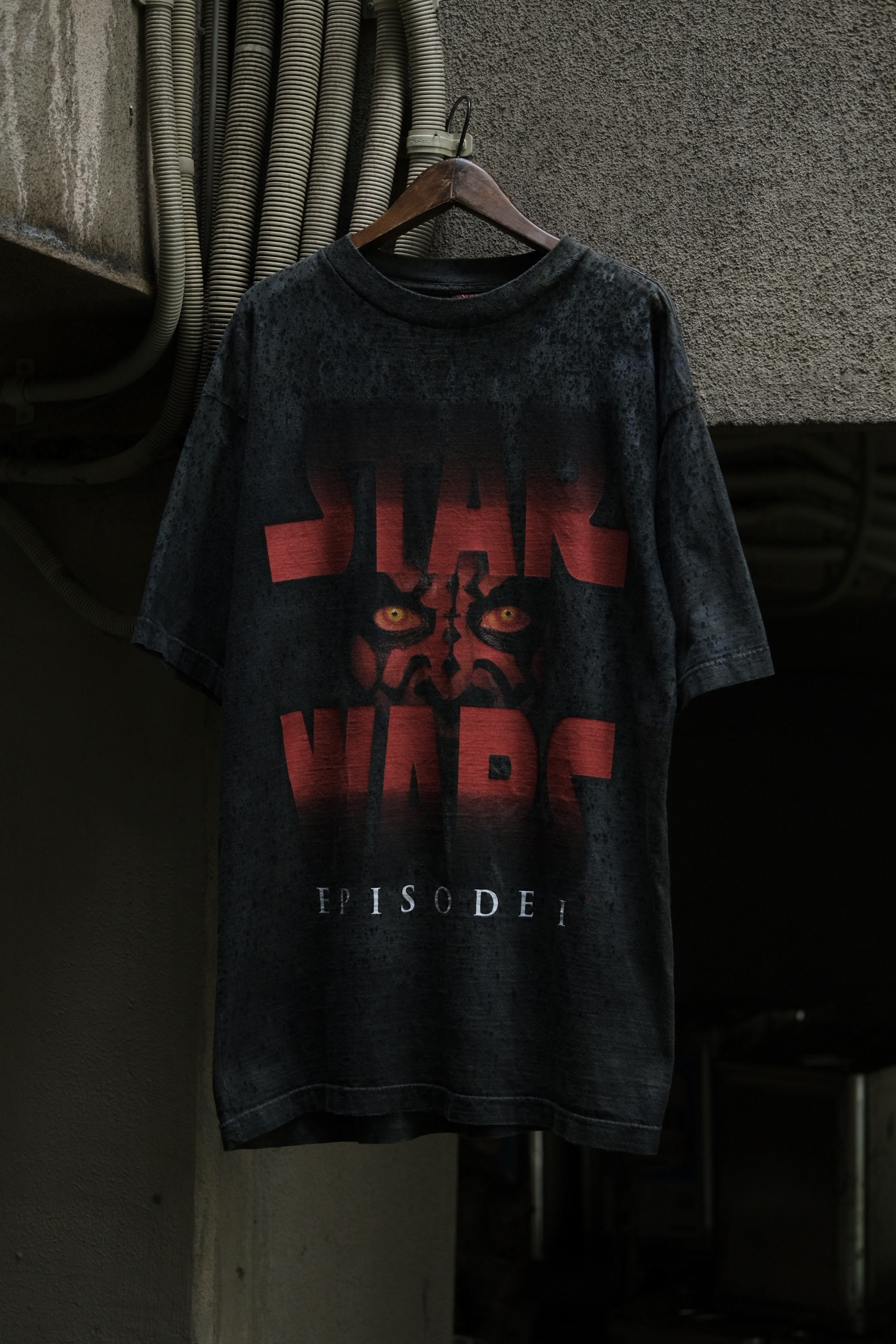 Utah/"STAR WARS EPISODE 1" Darth Maul print tee shirt