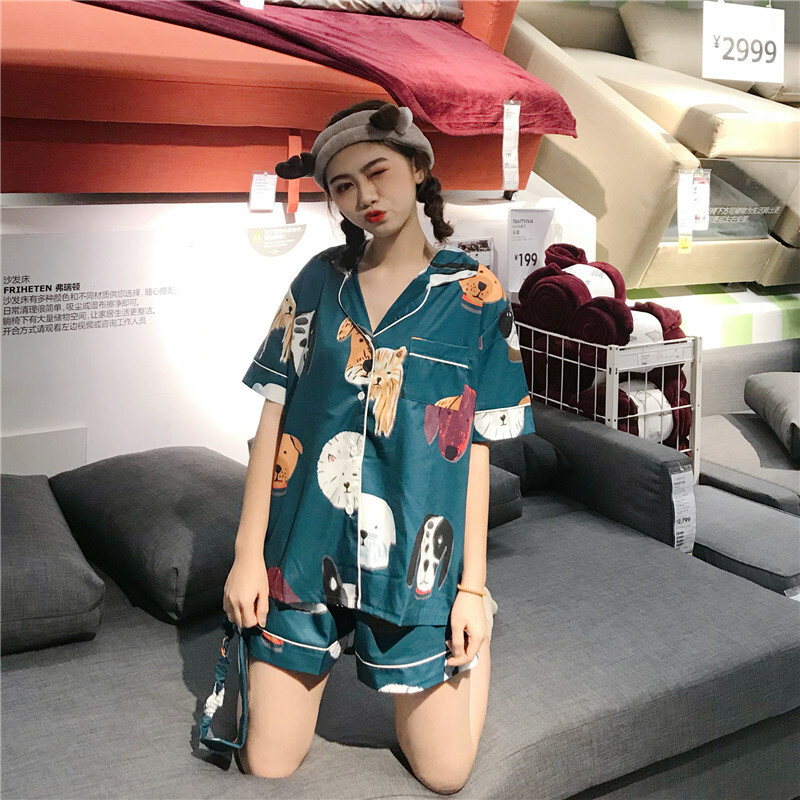 アニマル柄が可愛い半袖パジャマ 韓国レディースファッション通販 Krex ケーレックス