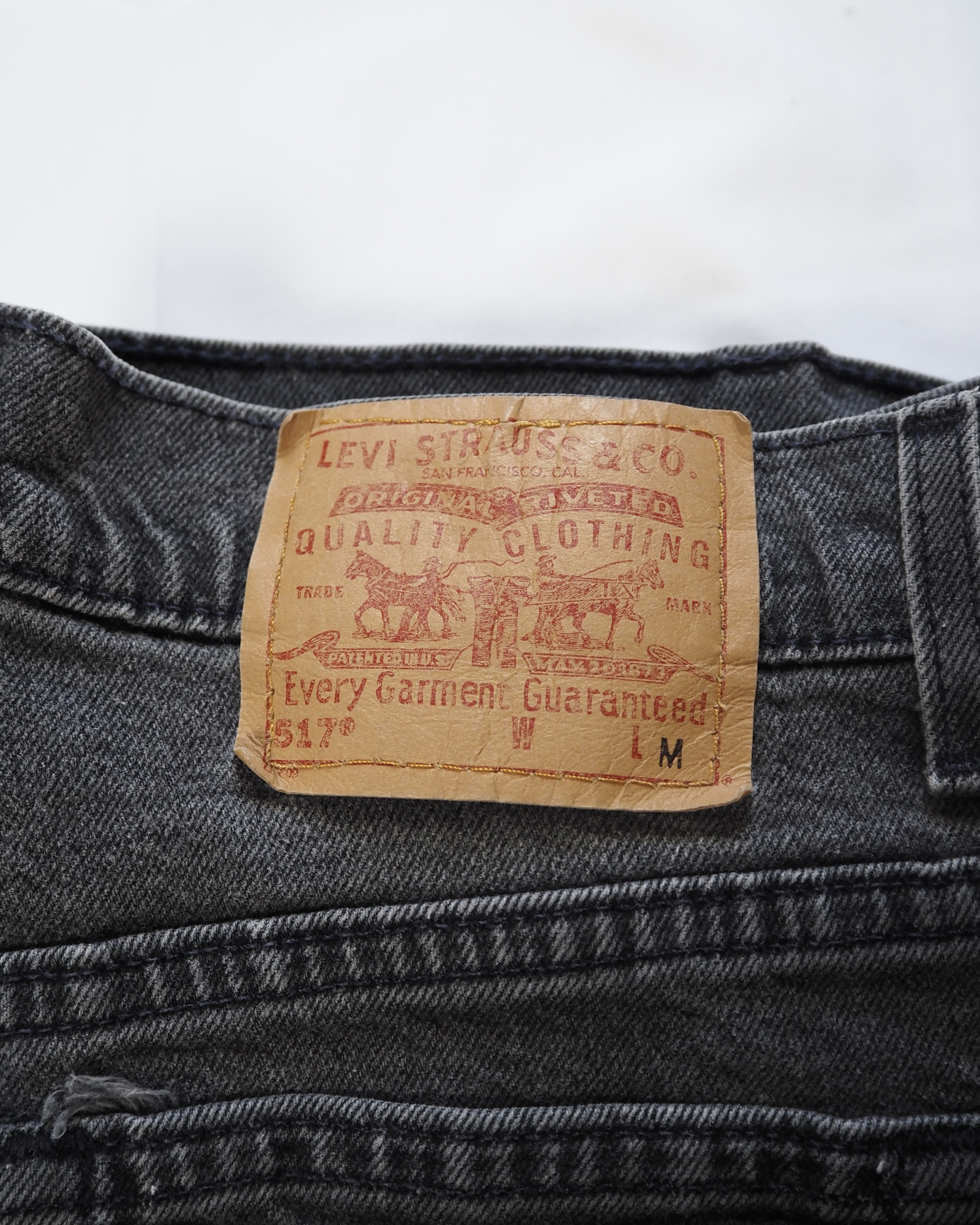 【VCM入荷】90’s Levi’s 517 ブラックデニム の画像 2