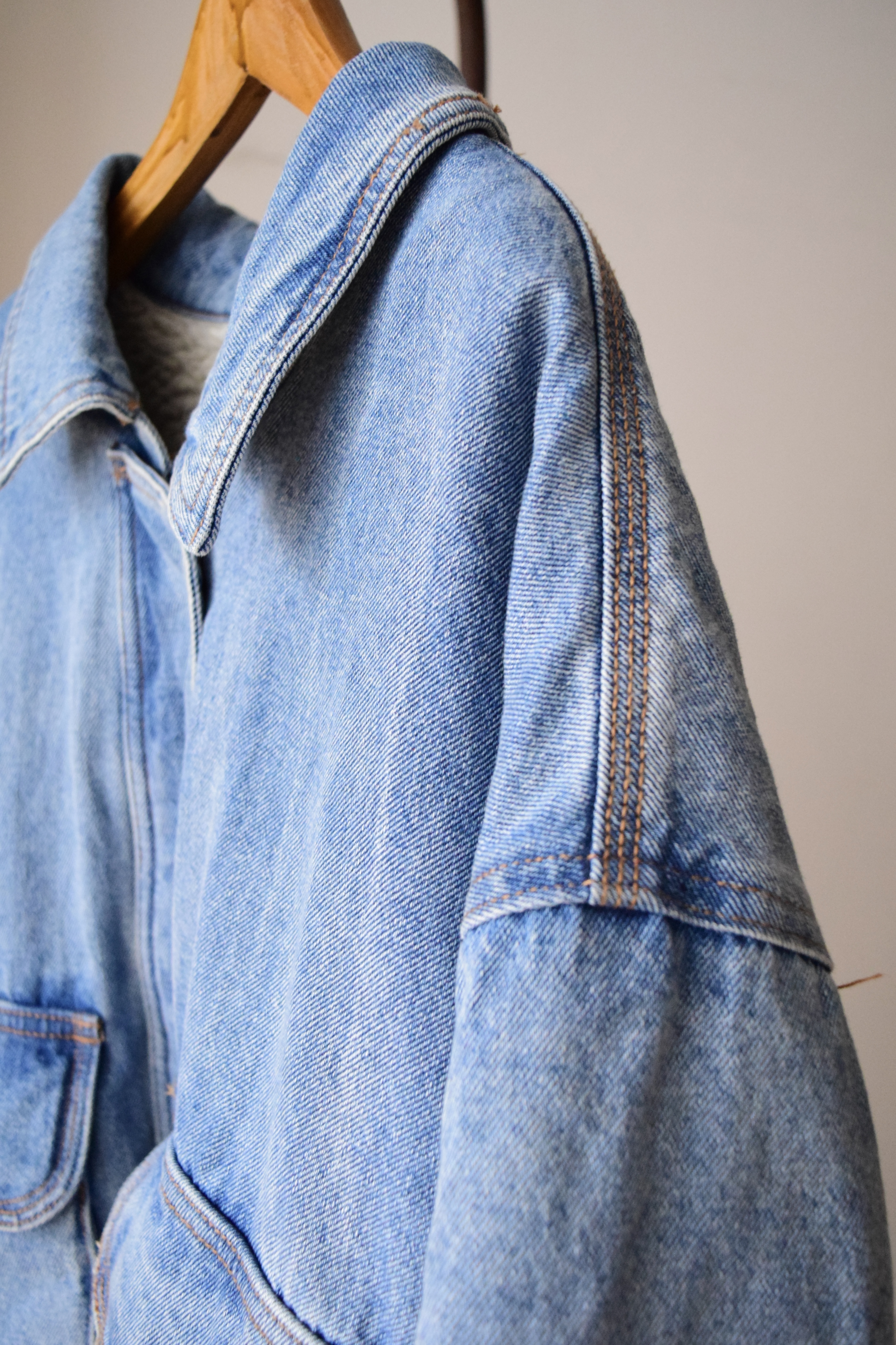 Denim boa blouson の画像 10
