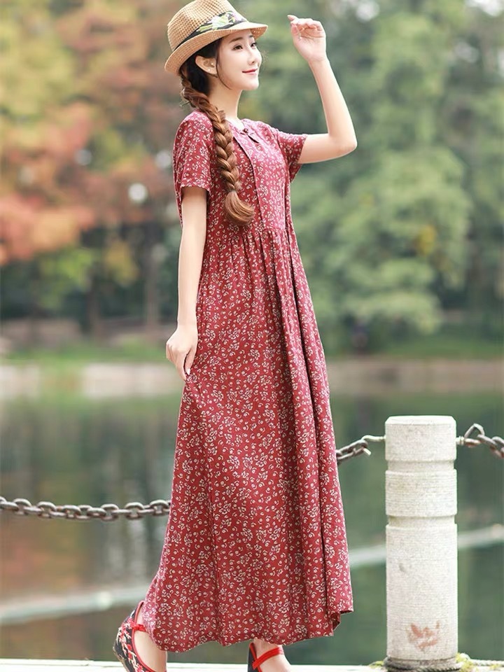 予約商品 小花柄ワンピース Lovely Girl