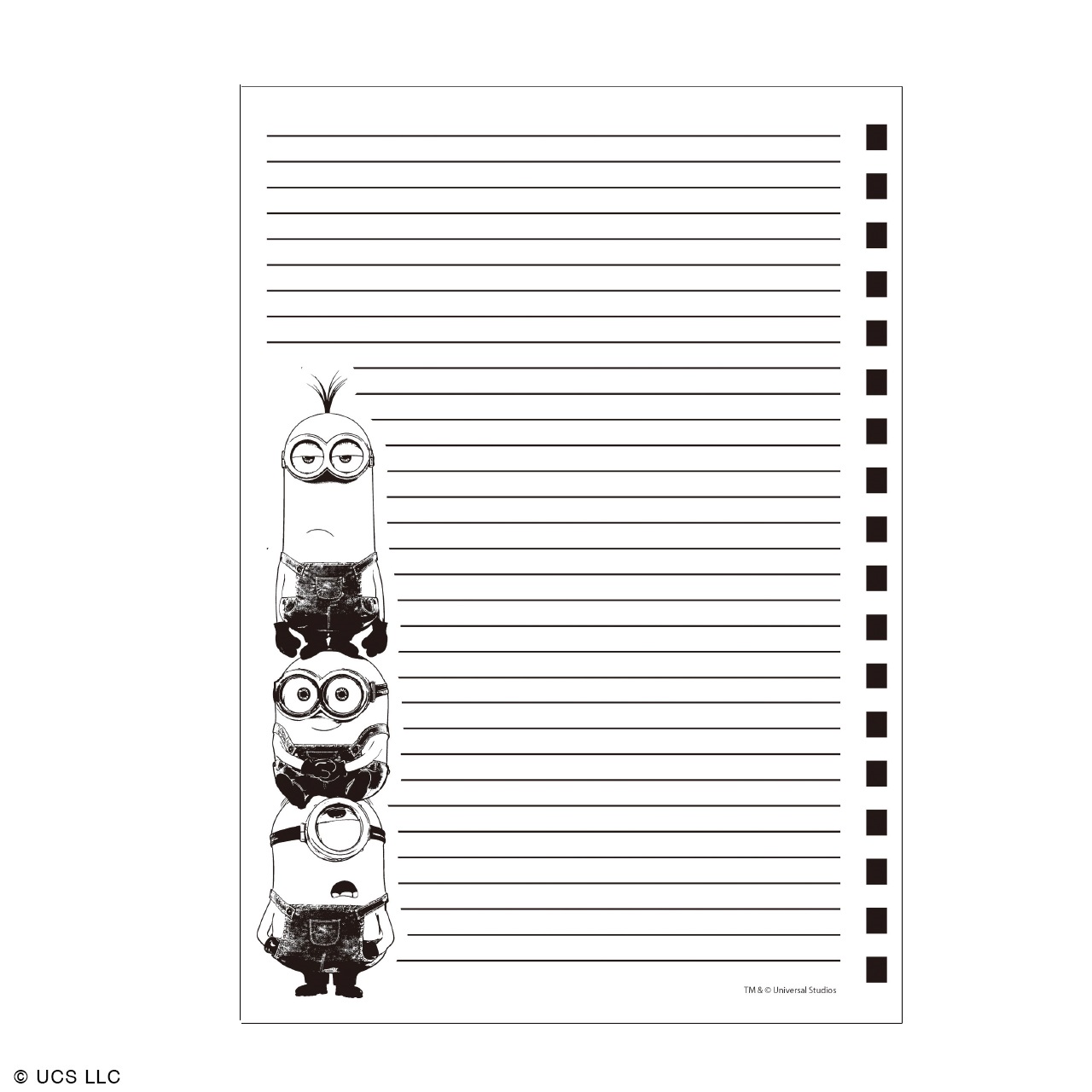 ゴムバンド付きリングノート ミニオン トリオ Minions Pop Up Store Online