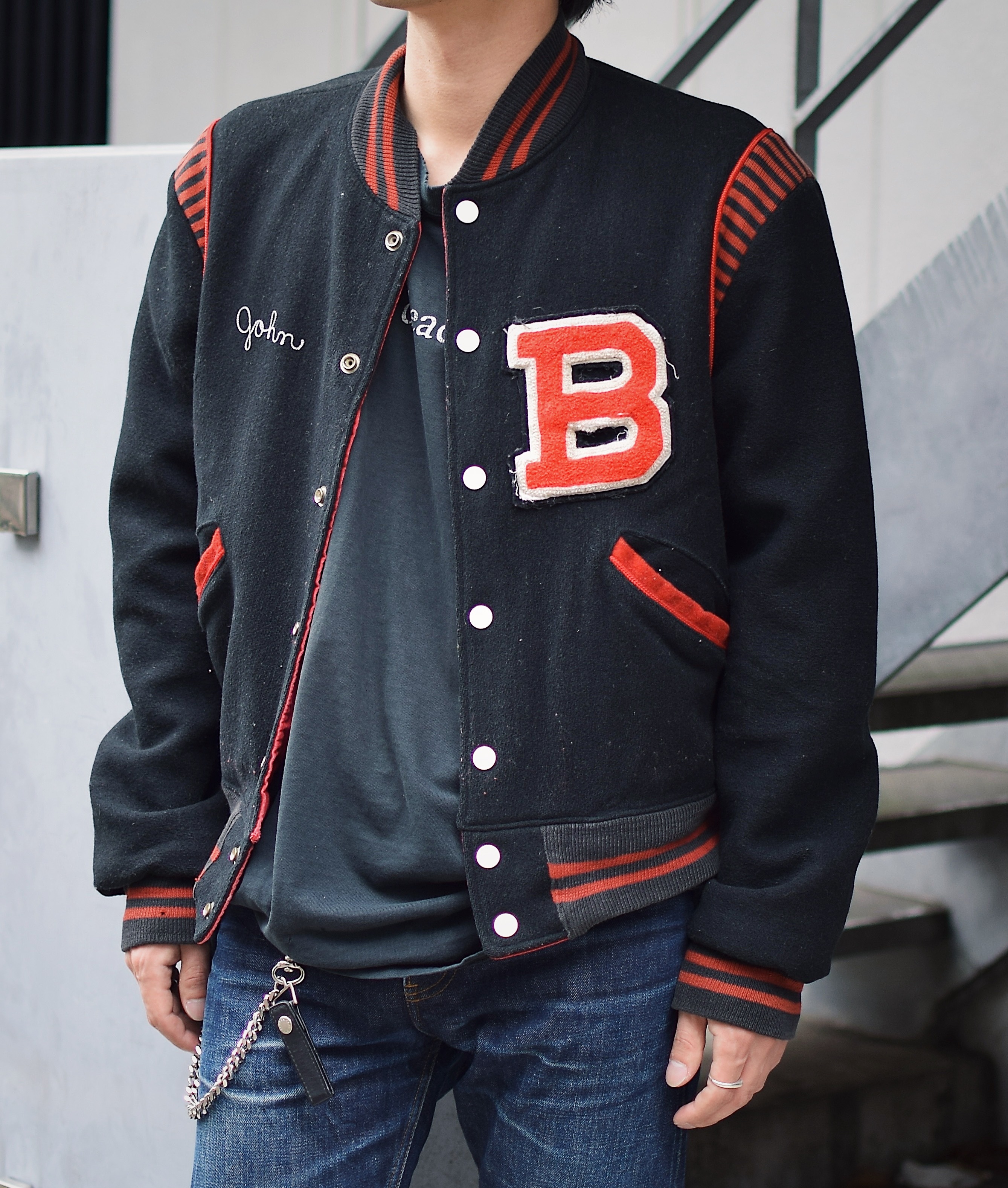 Vintage 60's【BUTWIN】"Brookwood Falcons" Teddy Jacket の画像 3