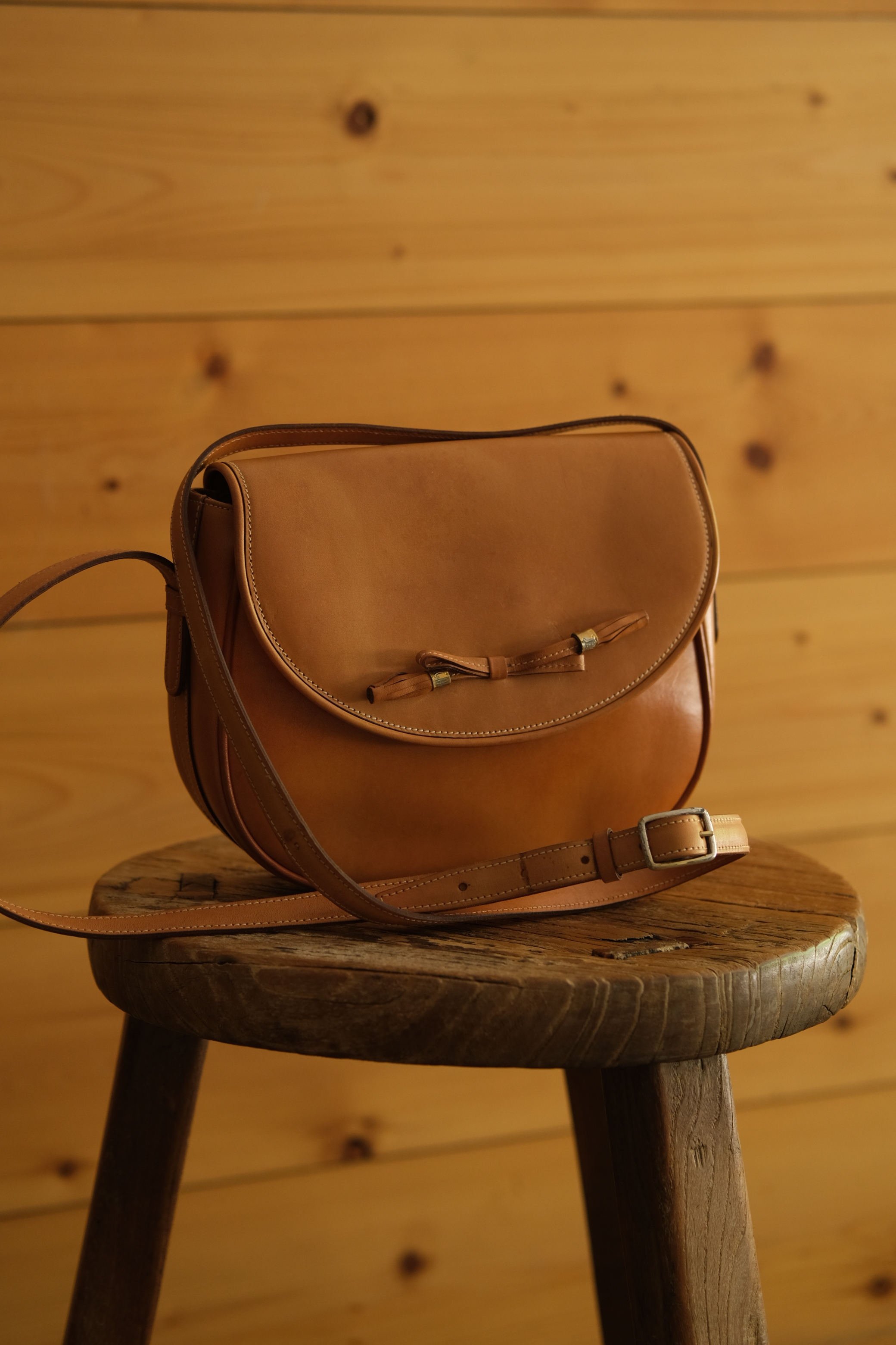 IORI/"CELINE" shoulder bag/ tassel ribbon