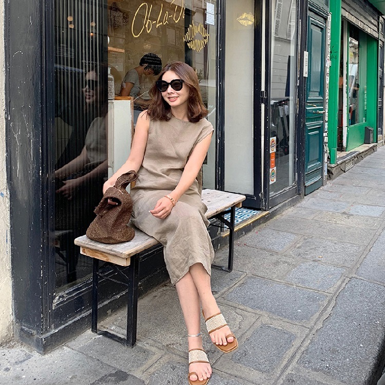ワンピース ワンピ レディース 女性用 レディースワンピース ノースリーブ ロング マキシ シンプル 夏ワンピ 無地 旅行 夏 普段着 お洒落 定番 カジュアル 上品 楽ちん 人気 全2色 Op0929 Colorful Closet おしゃれなトレンド海外レディースファッション通販