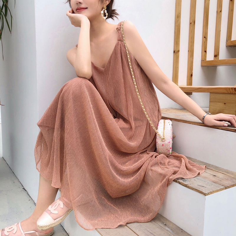 レディース ワンピース ドレープ ラメ ギャザー ゆったりワンピ シンプル 大人可愛いワンピ リゾート Seashore レディース ワンピース ドレープ ラメ ギャザー ゆったりワンピ シンプル 大人可愛いワンピ リゾート Seashore