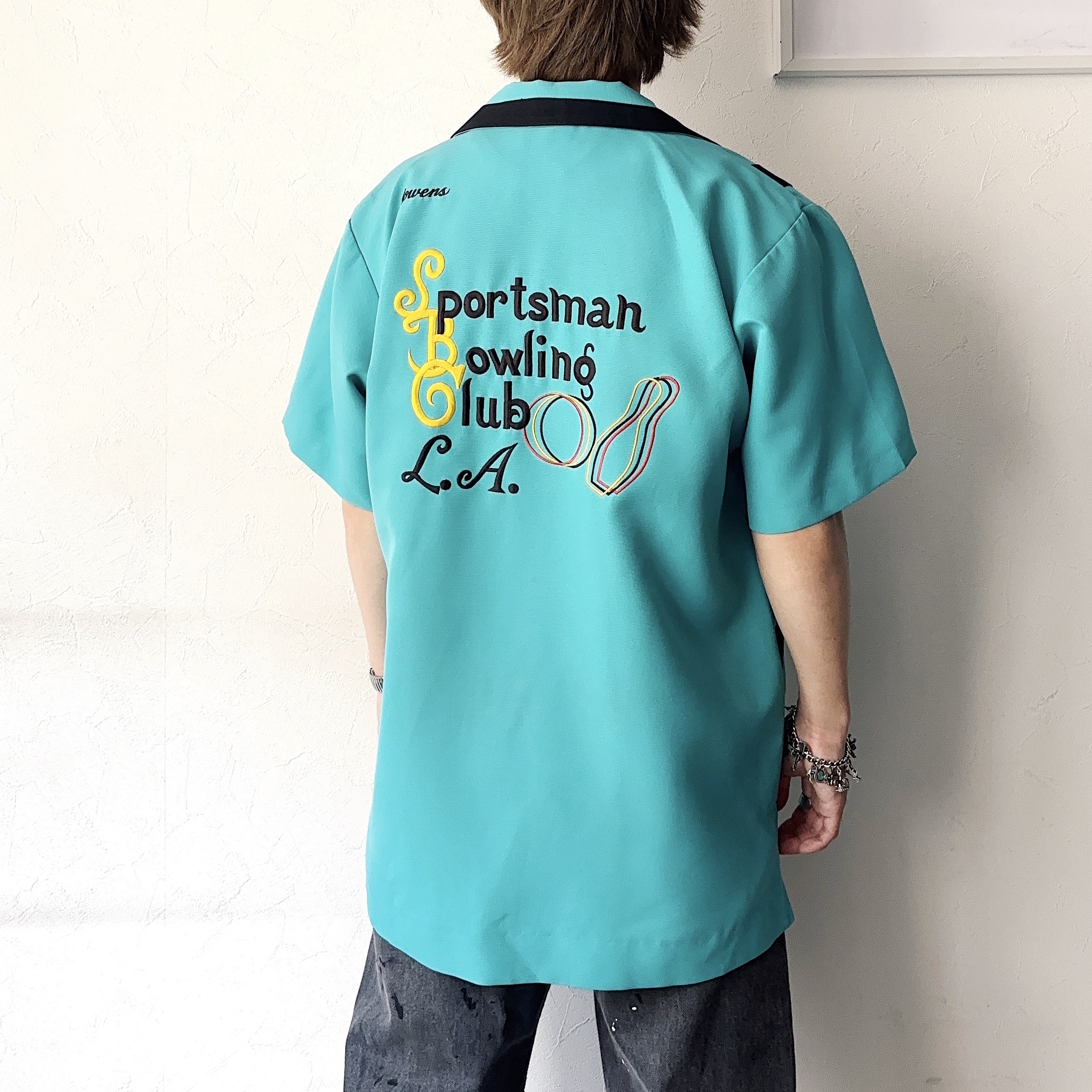 Vintage 80～90's "Sportsman Bowling Club L.A." Bowling Shirt の画像 4