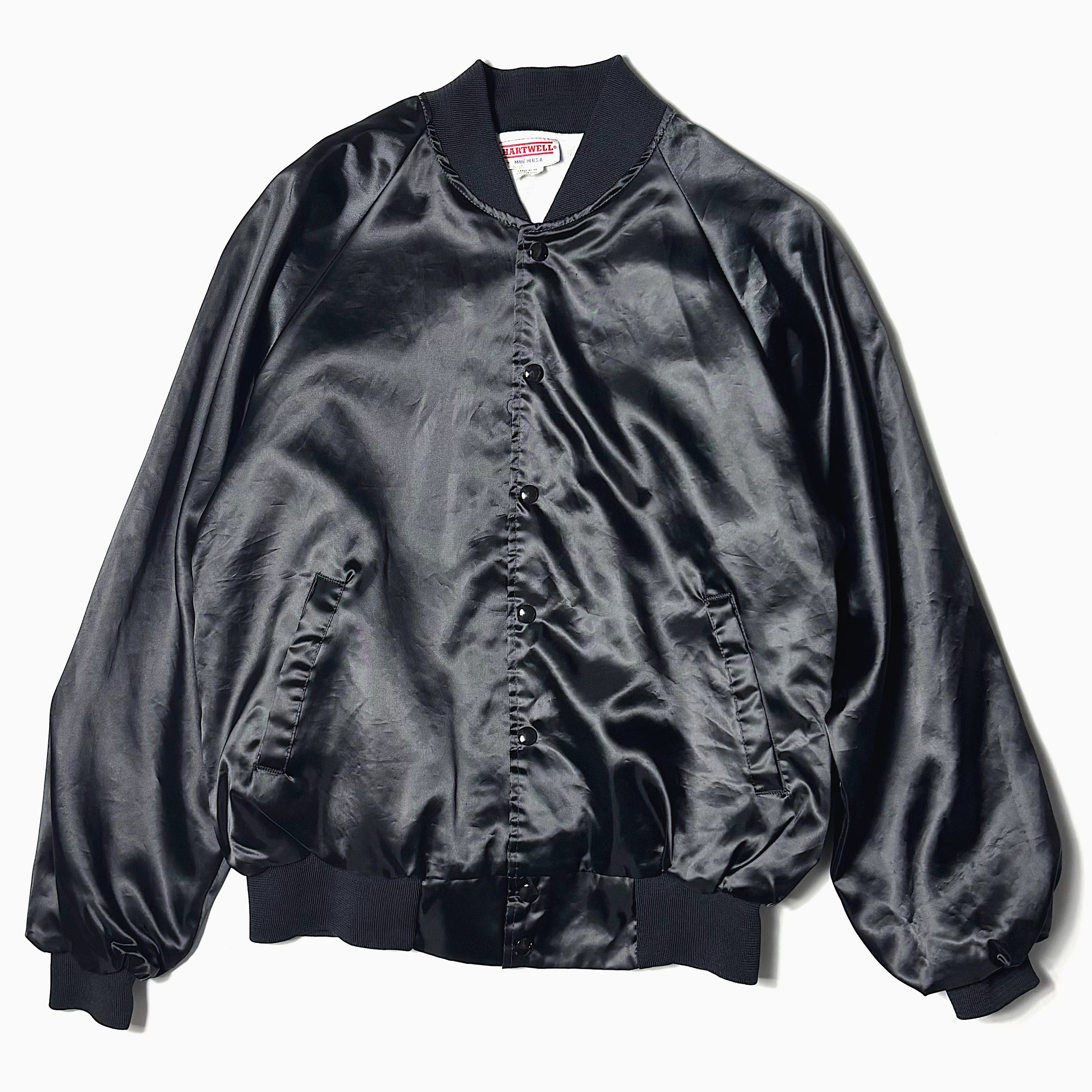 Vintage 80～90's【HARTWELL】"BRANNON'S PICKING SERVICE" Satin Jacket の画像 2