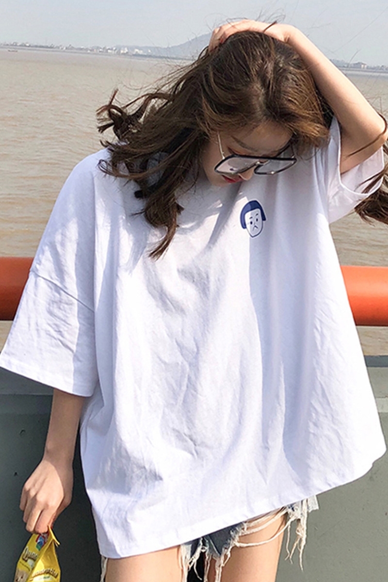 送料無料】ビッグtシャツ ワンポイント シュール 個性派 イラスト