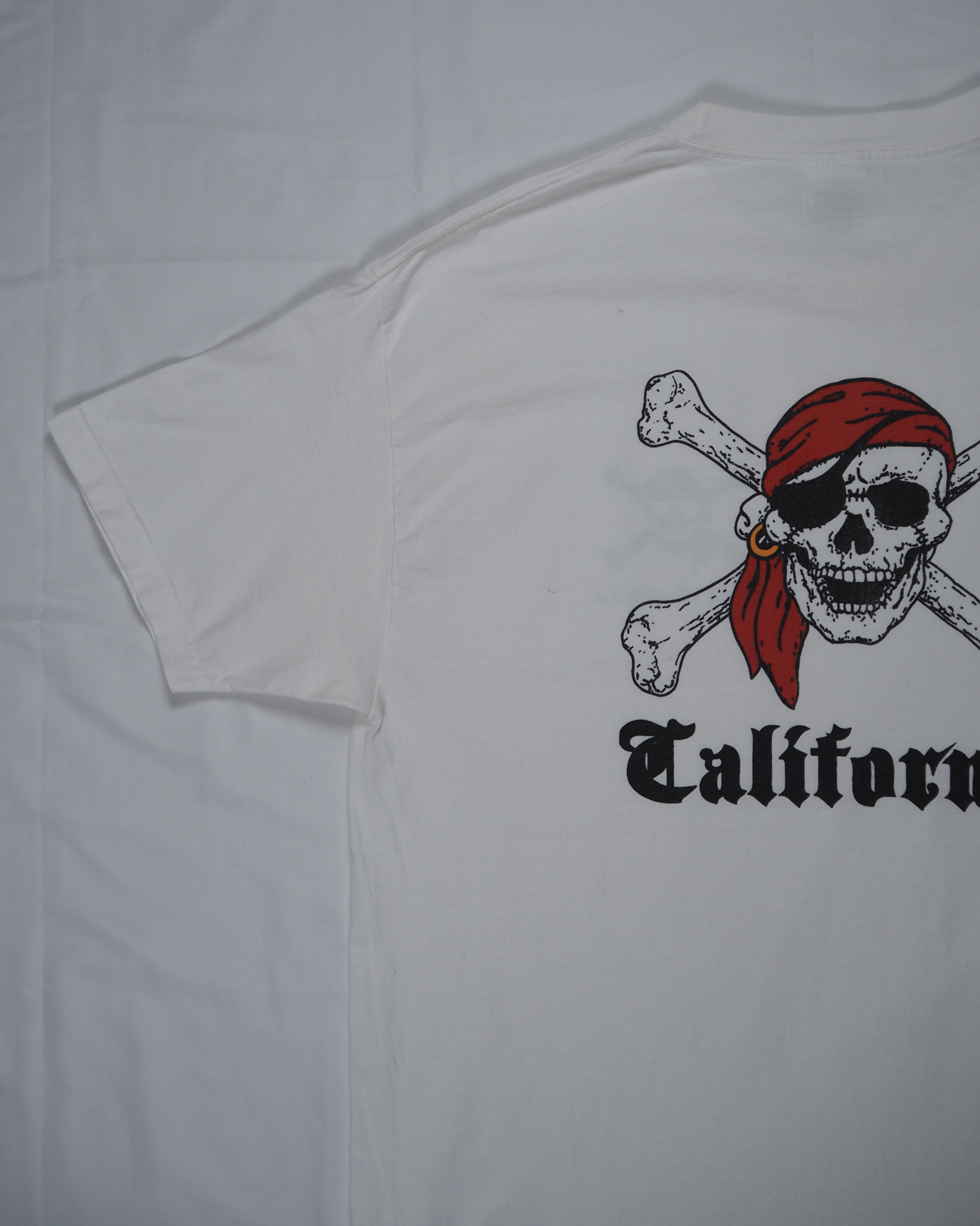 【VCM入荷】00’s プリントTシャツ スカルプリント☠️ カリフォルニア XL の画像 3