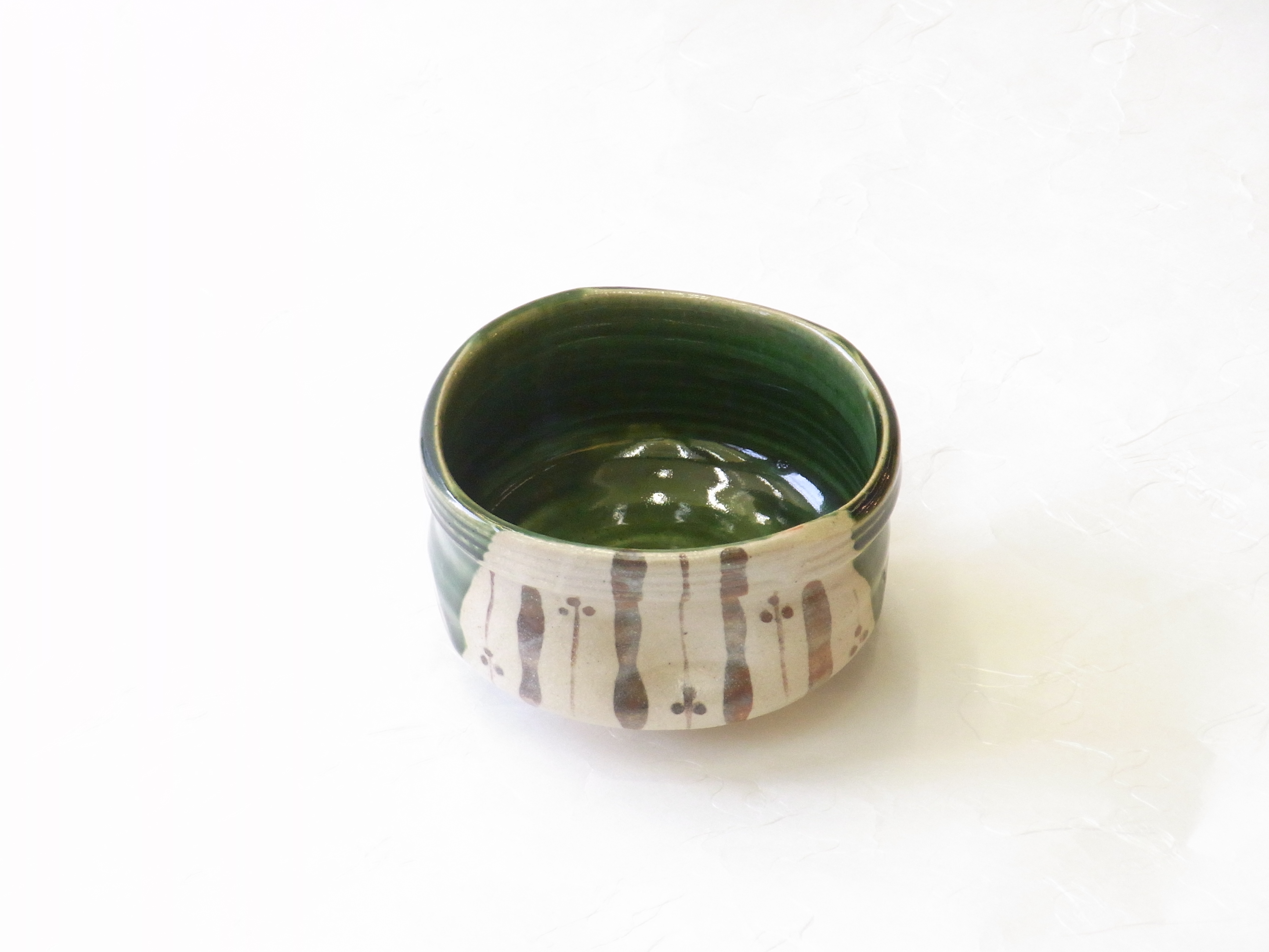 美濃焼 織部 抹茶碗 | 小林漆陶