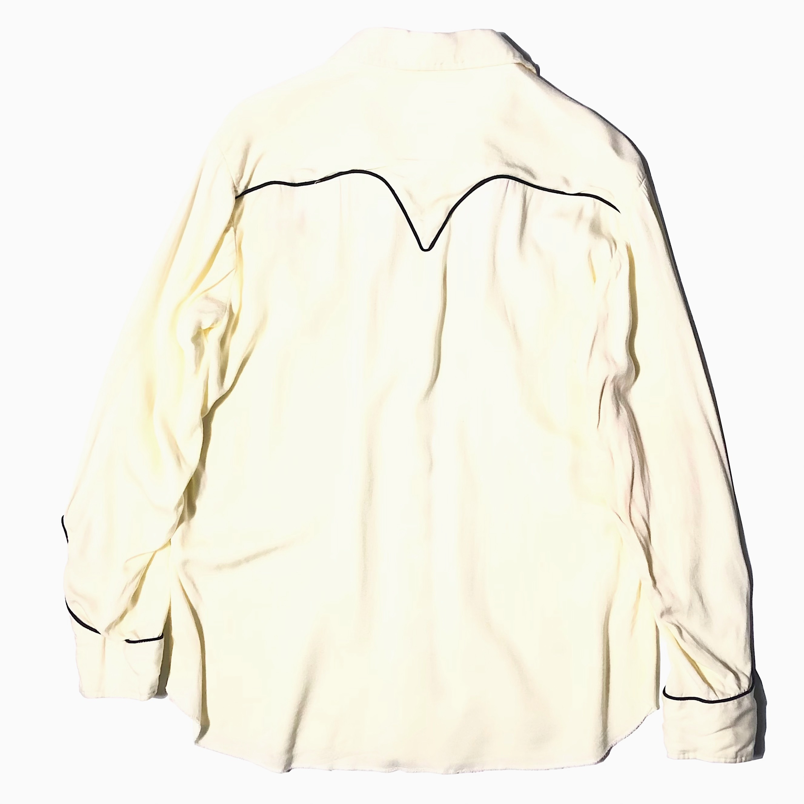 Vintage 50's【H BAR C】Rayon Western Shirt の画像 2