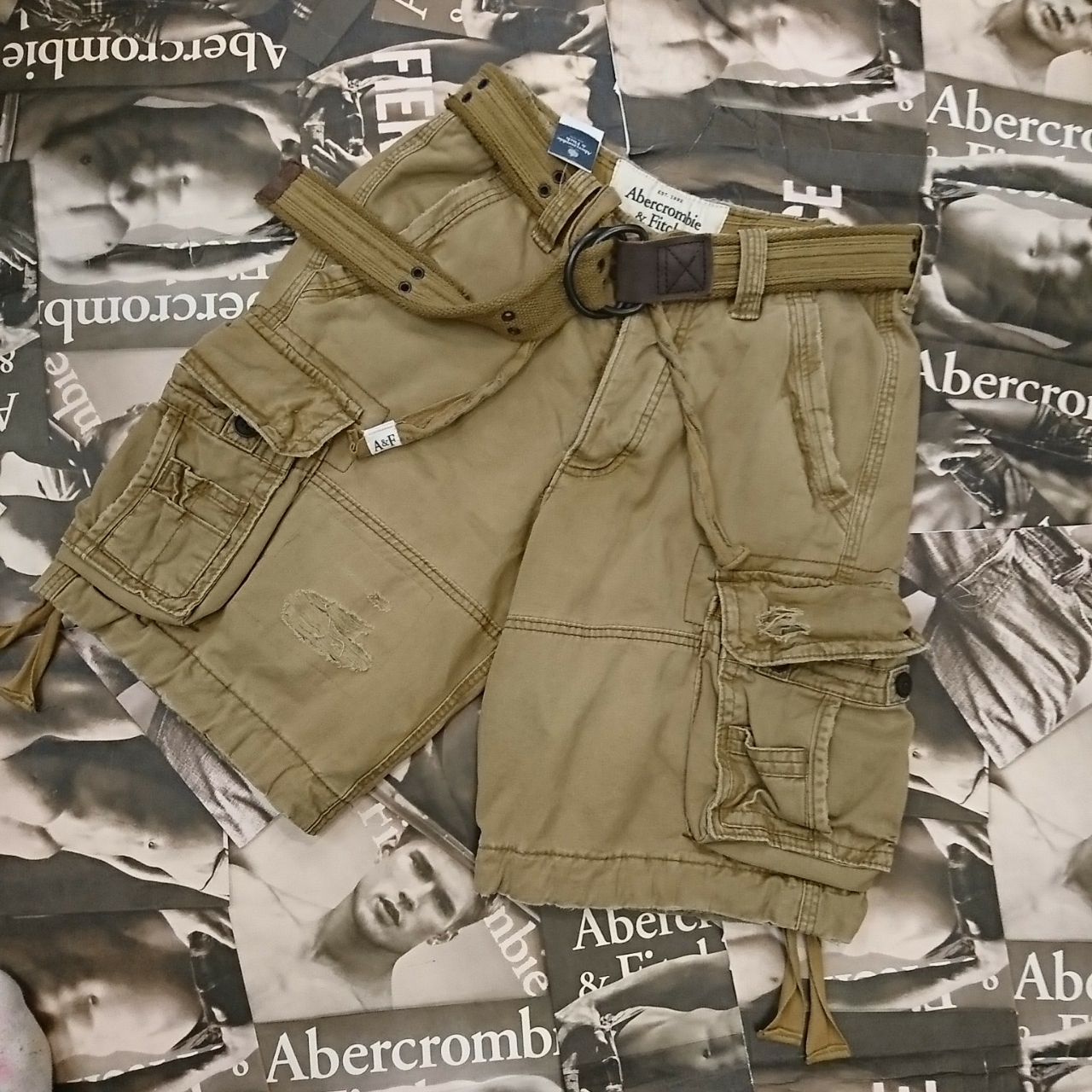 Abercrombie Fitchメンズハーフカーゴパンツ30インチ Ali神戸店 Abercrombie Fitchメンズハーフカーゴパンツ30インチ Ali神戸店