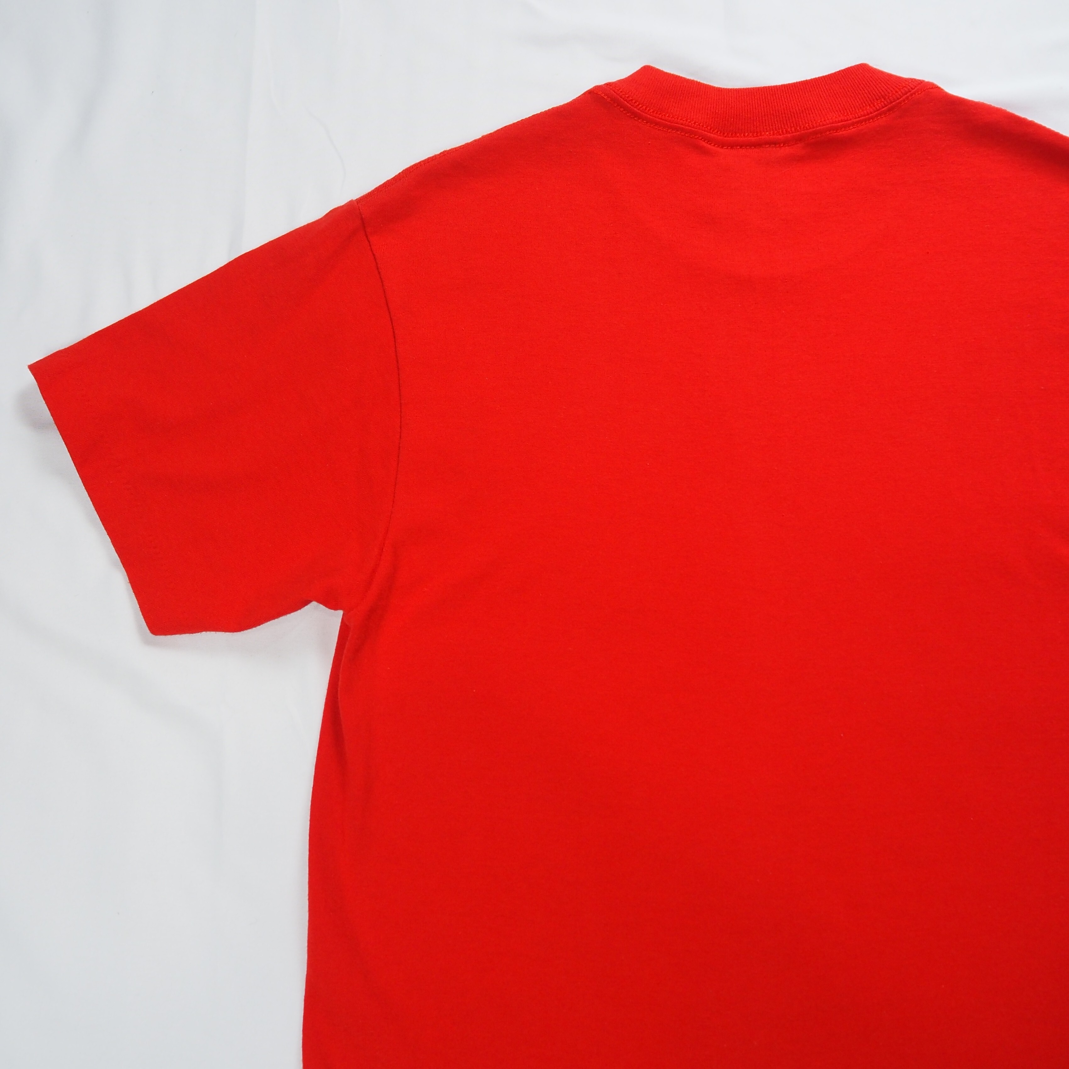 90's ONEITA プリントTシャツ オールドイングリッシュ レッド Sサイズ の画像 12