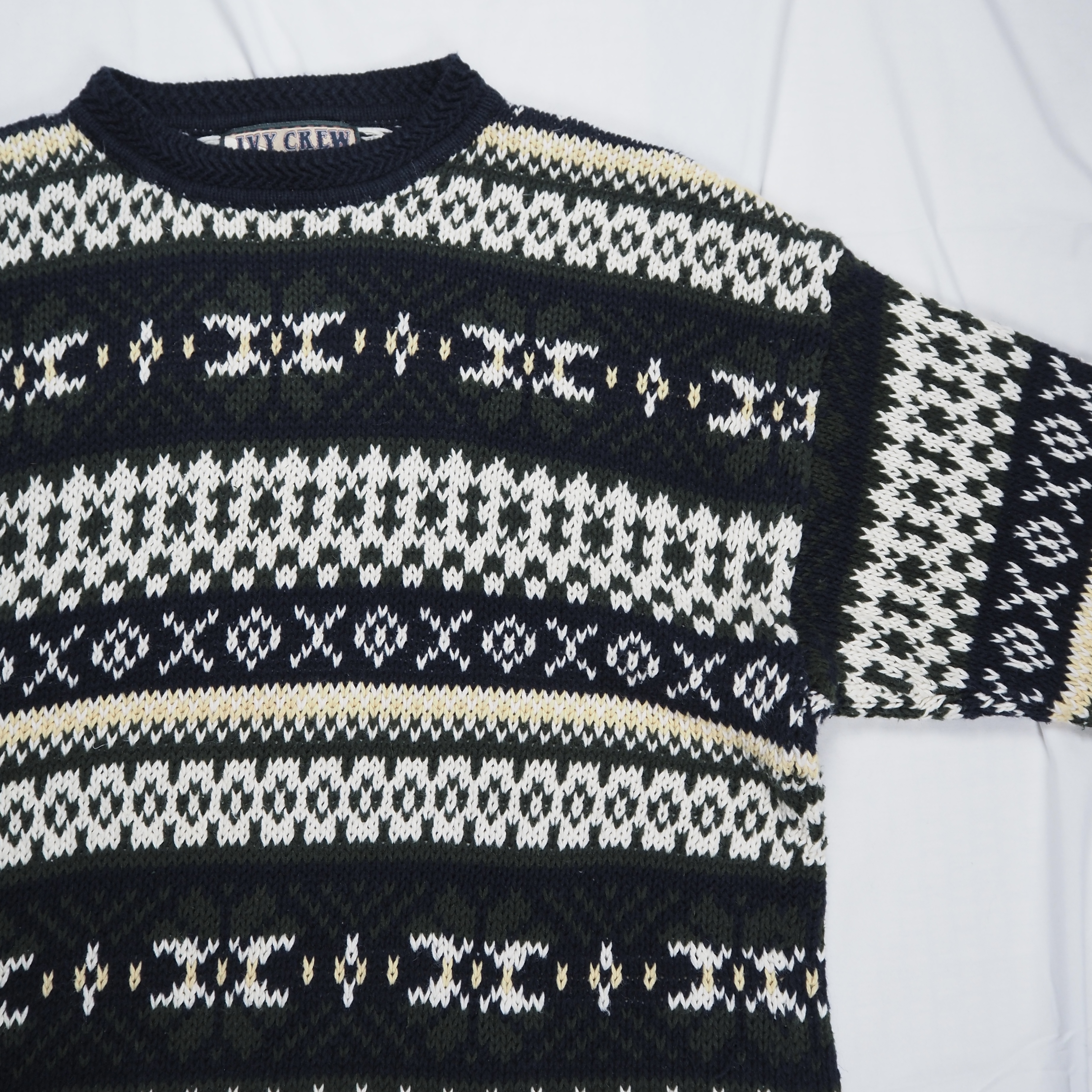 00’s IVY CREW コットンニット XLサイズ の画像 4
