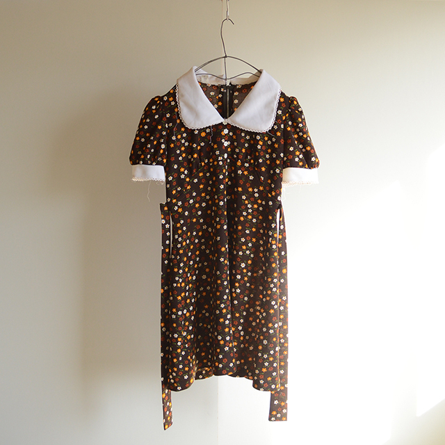 70s 花柄 ミニ ワンピース イングランド製 イギリス製 ヨーロッパ古着 Ny Oldies