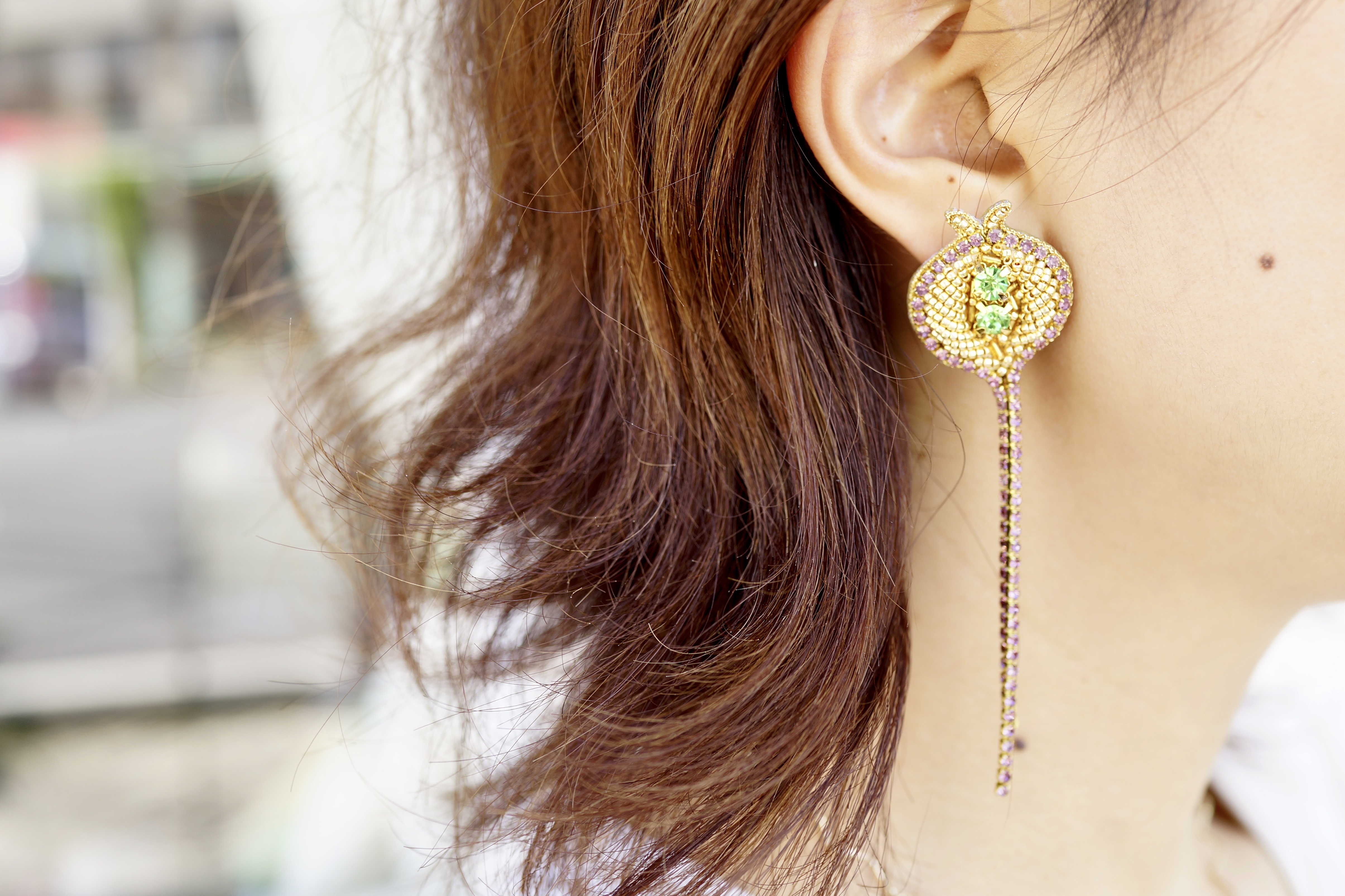 【刺繍ピアス】Flower fruit✴︎
