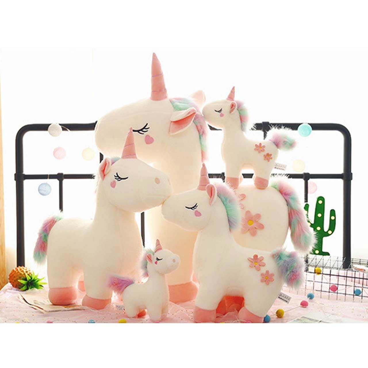 ユニコーン ぬいぐるみ 40cm 動物 ふわふわ プレゼント 添い寝 可愛い ギフト クッション Sno